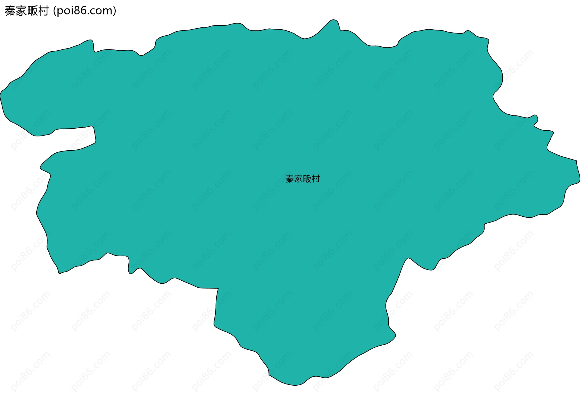 秦家畈村边界地图