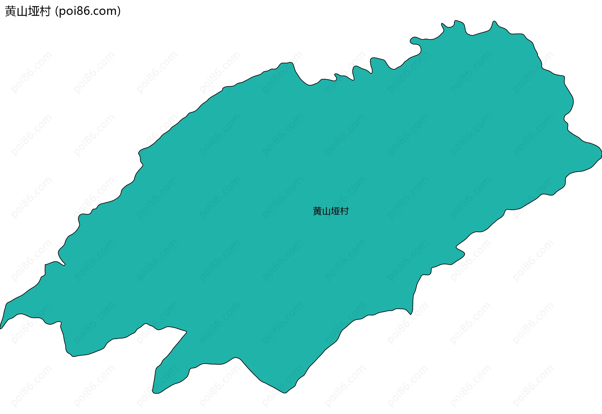 黄山垭村边界地图