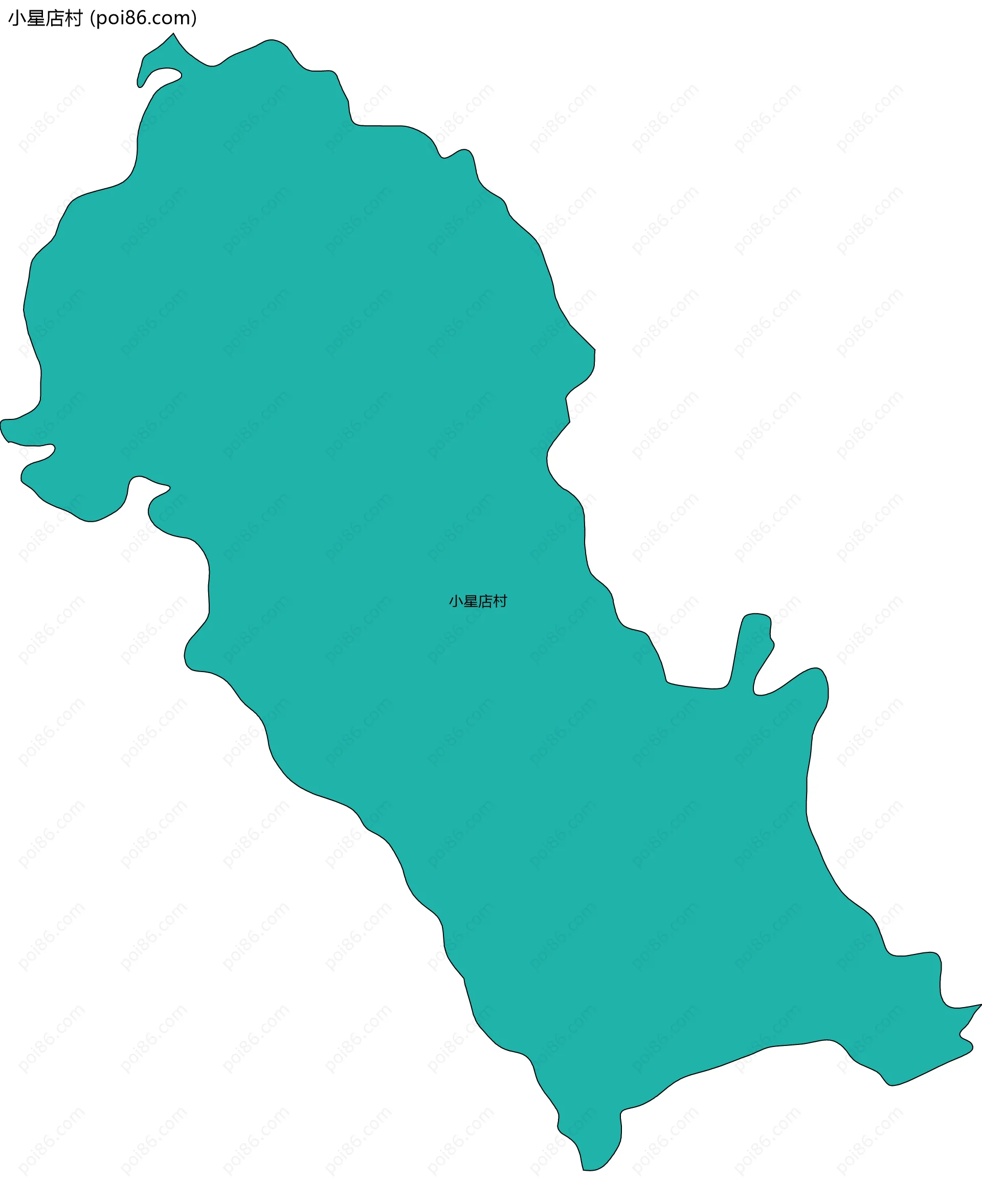 小星店村边界地图