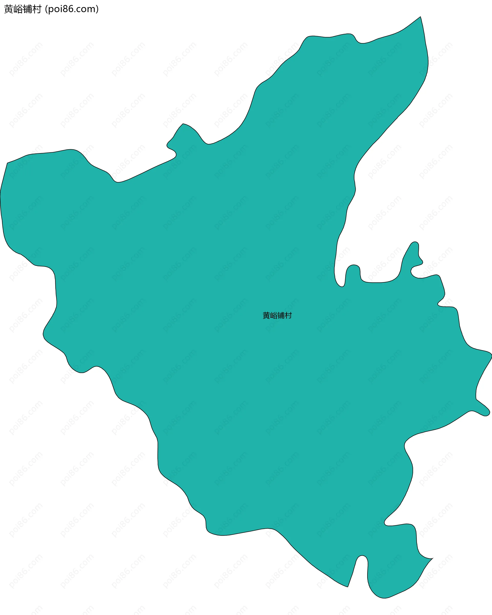 黄峪铺村边界地图