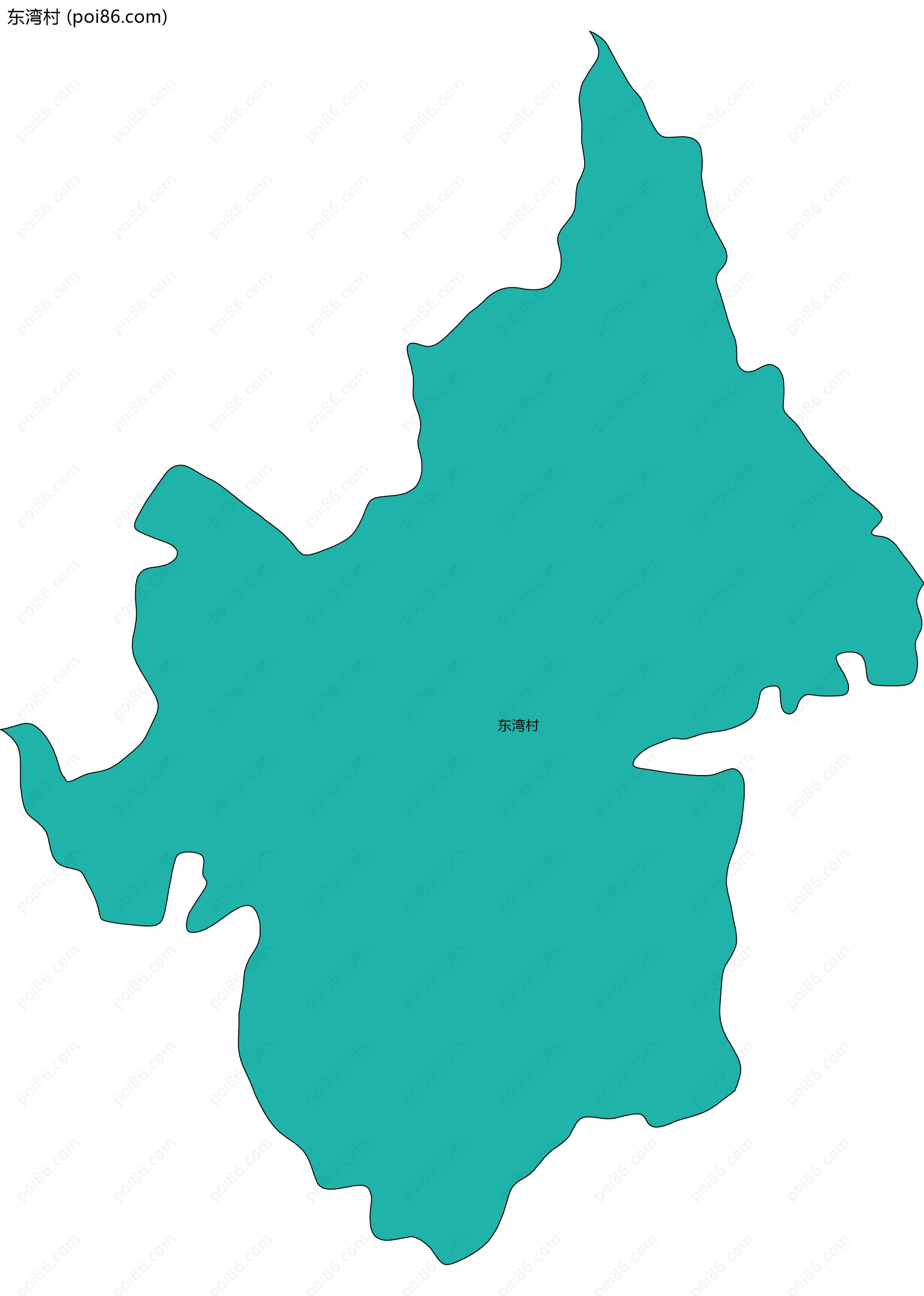 东湾村边界地图