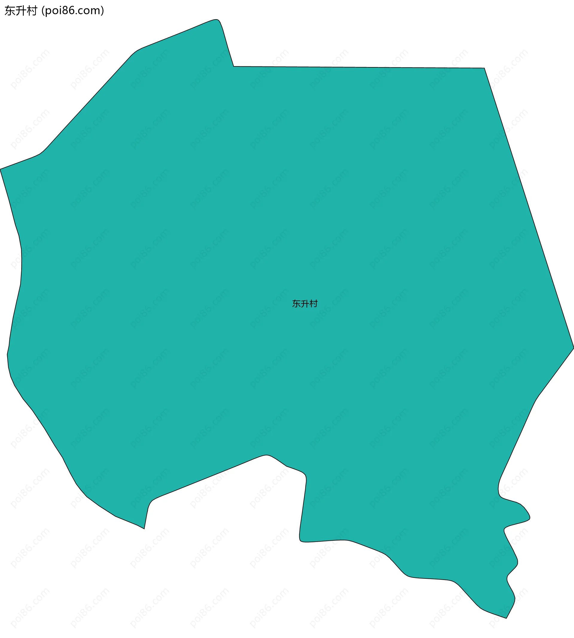 东升村边界地图