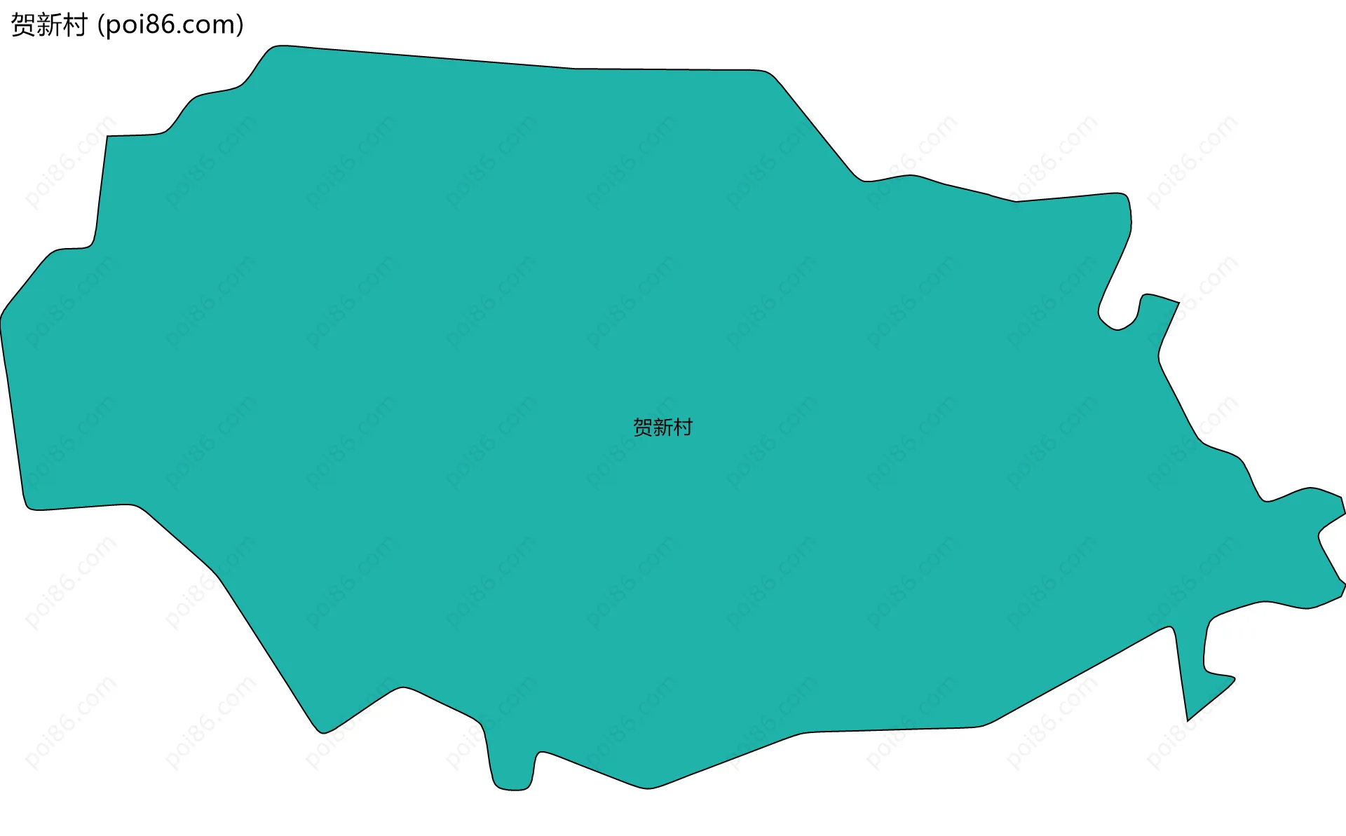 贺新村边界地图
