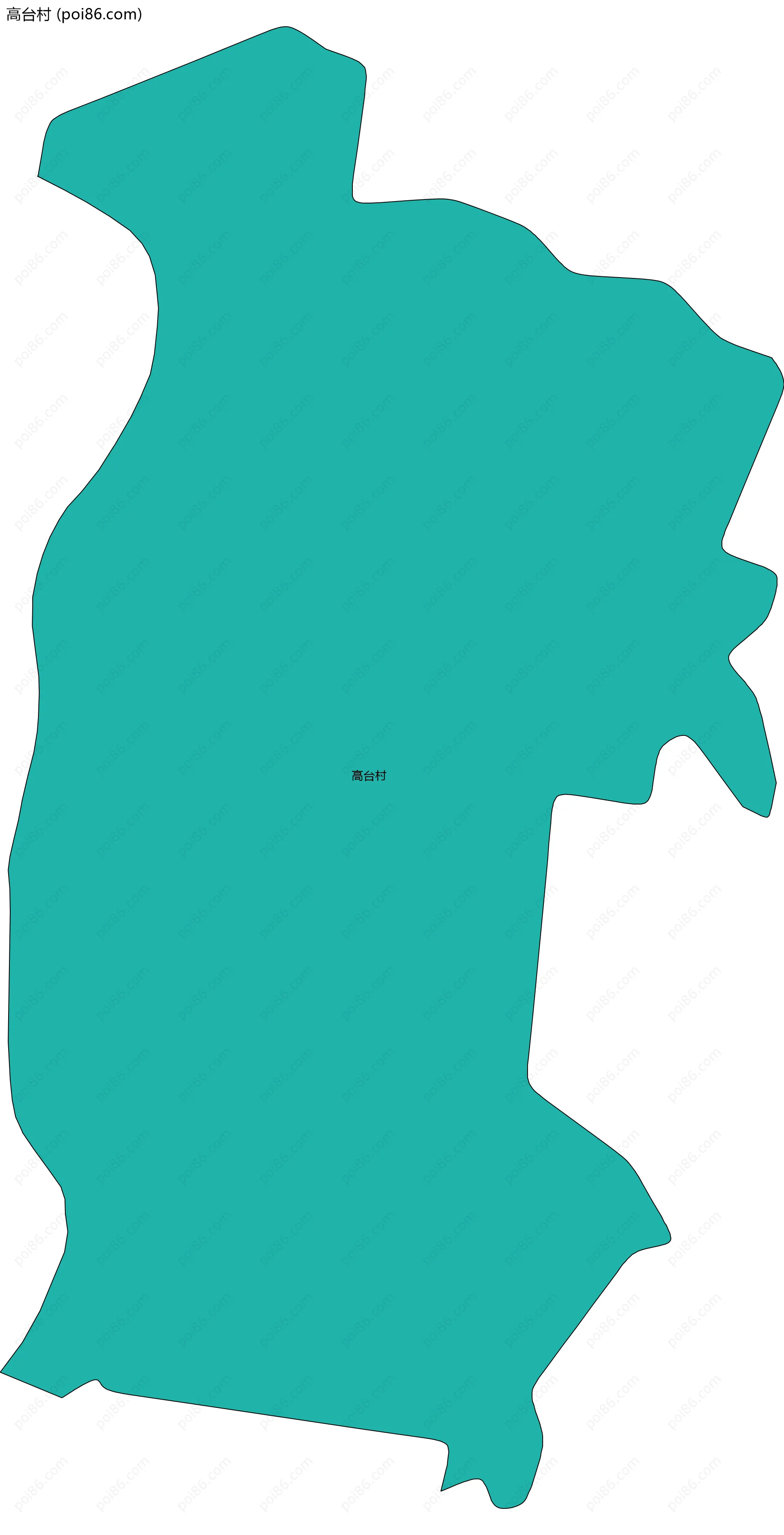 高台村边界地图