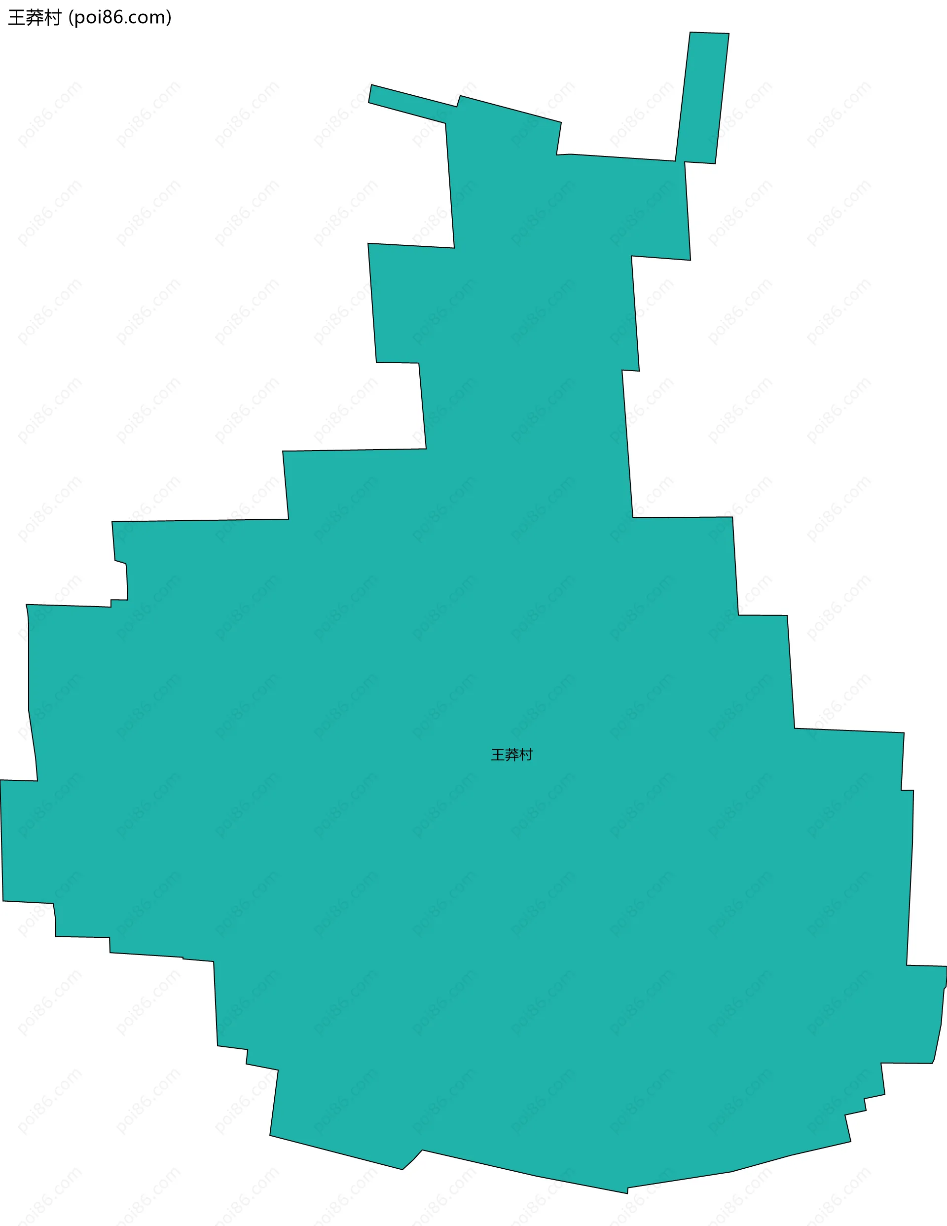 王莽村边界地图