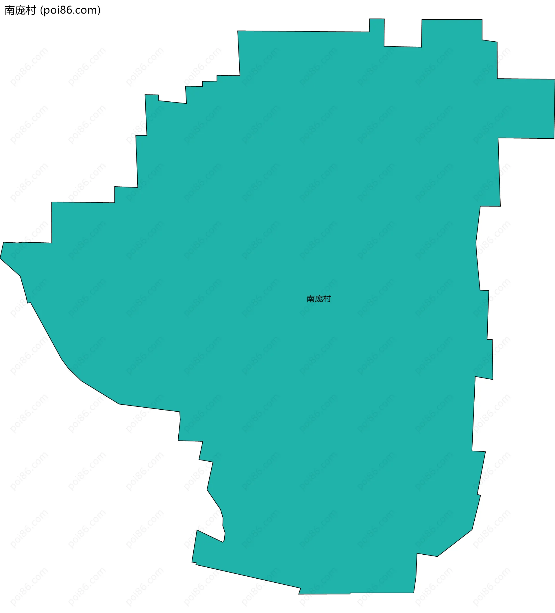 南庞村边界地图