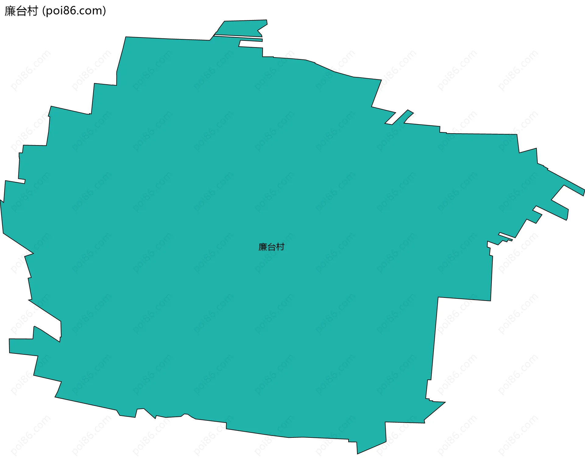 廉台村边界地图