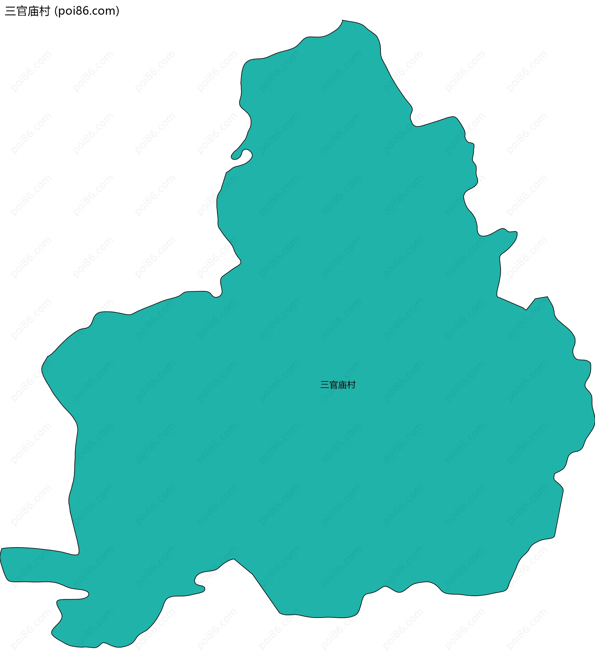 三官庙村边界地图