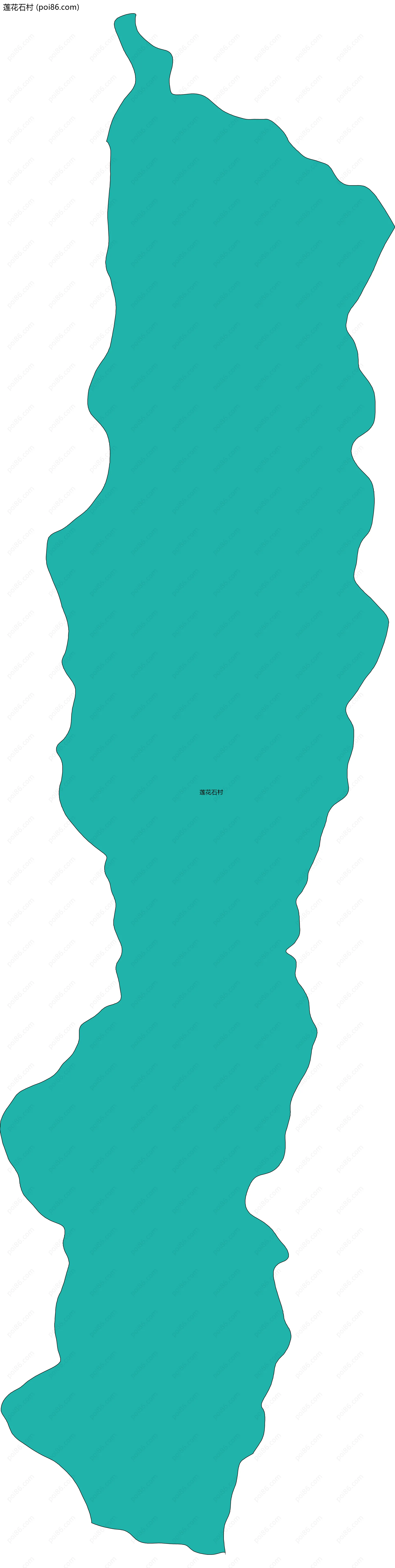 莲花石村边界地图