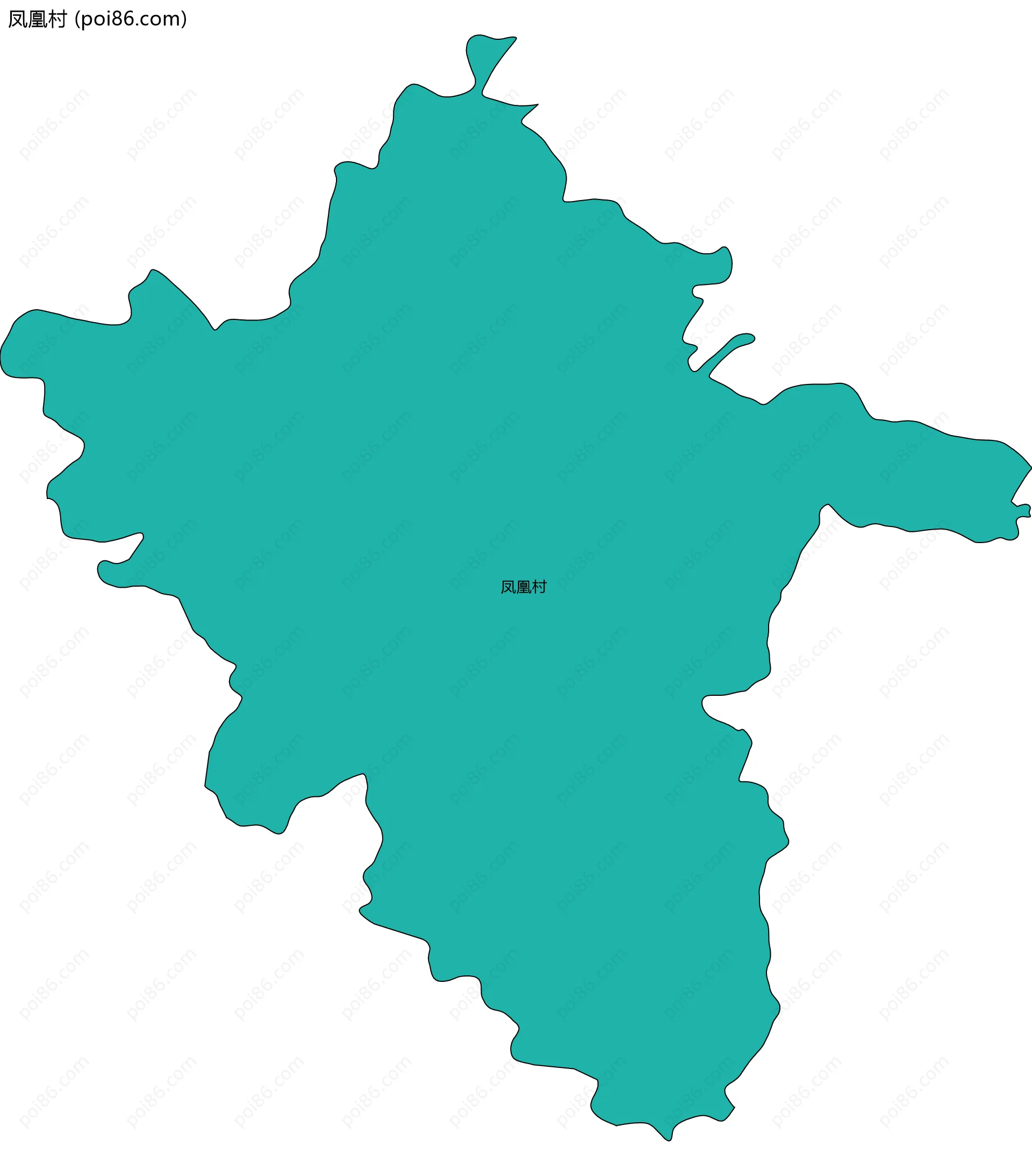 凤凰村边界地图