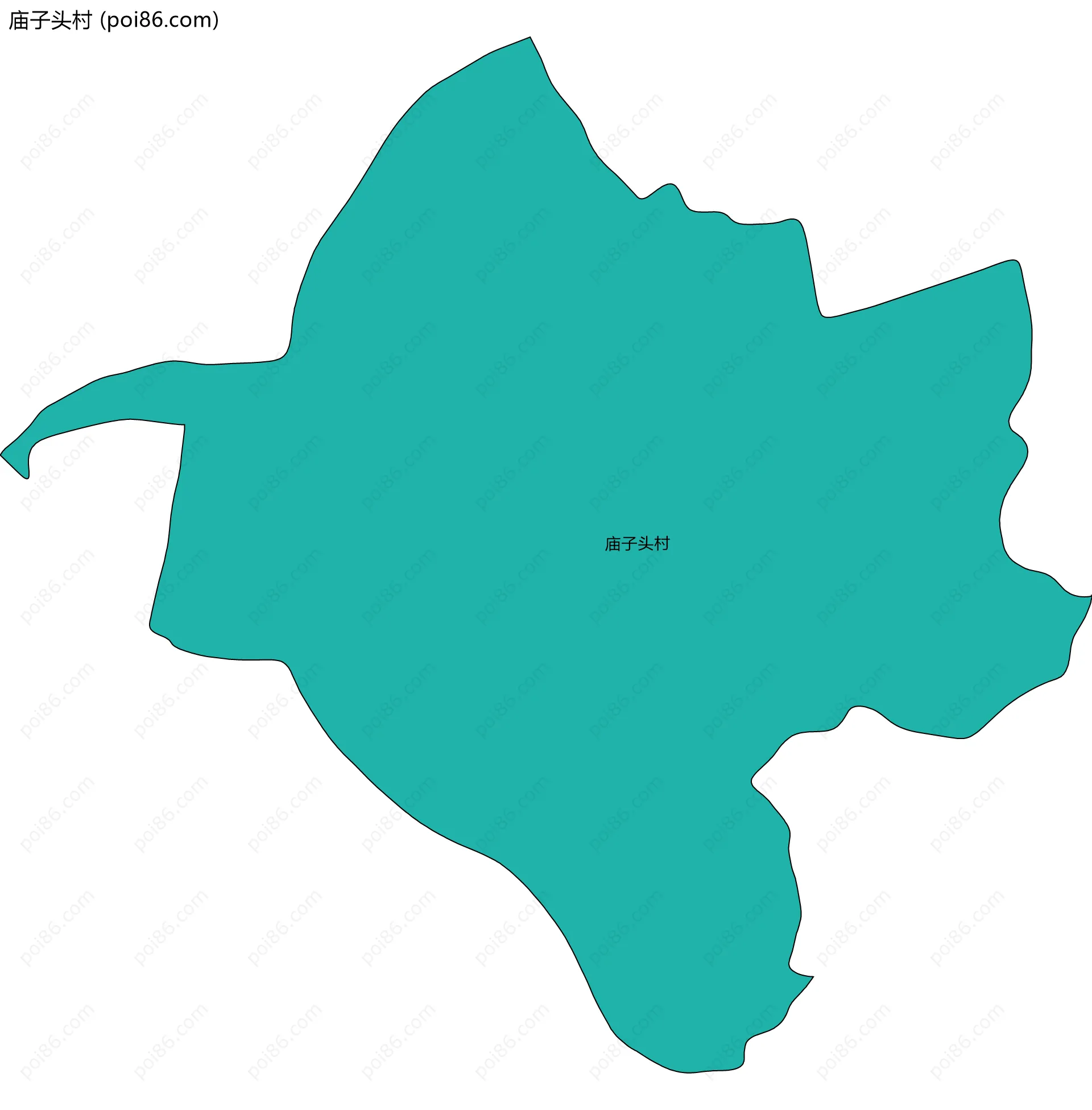 庙子头村边界地图