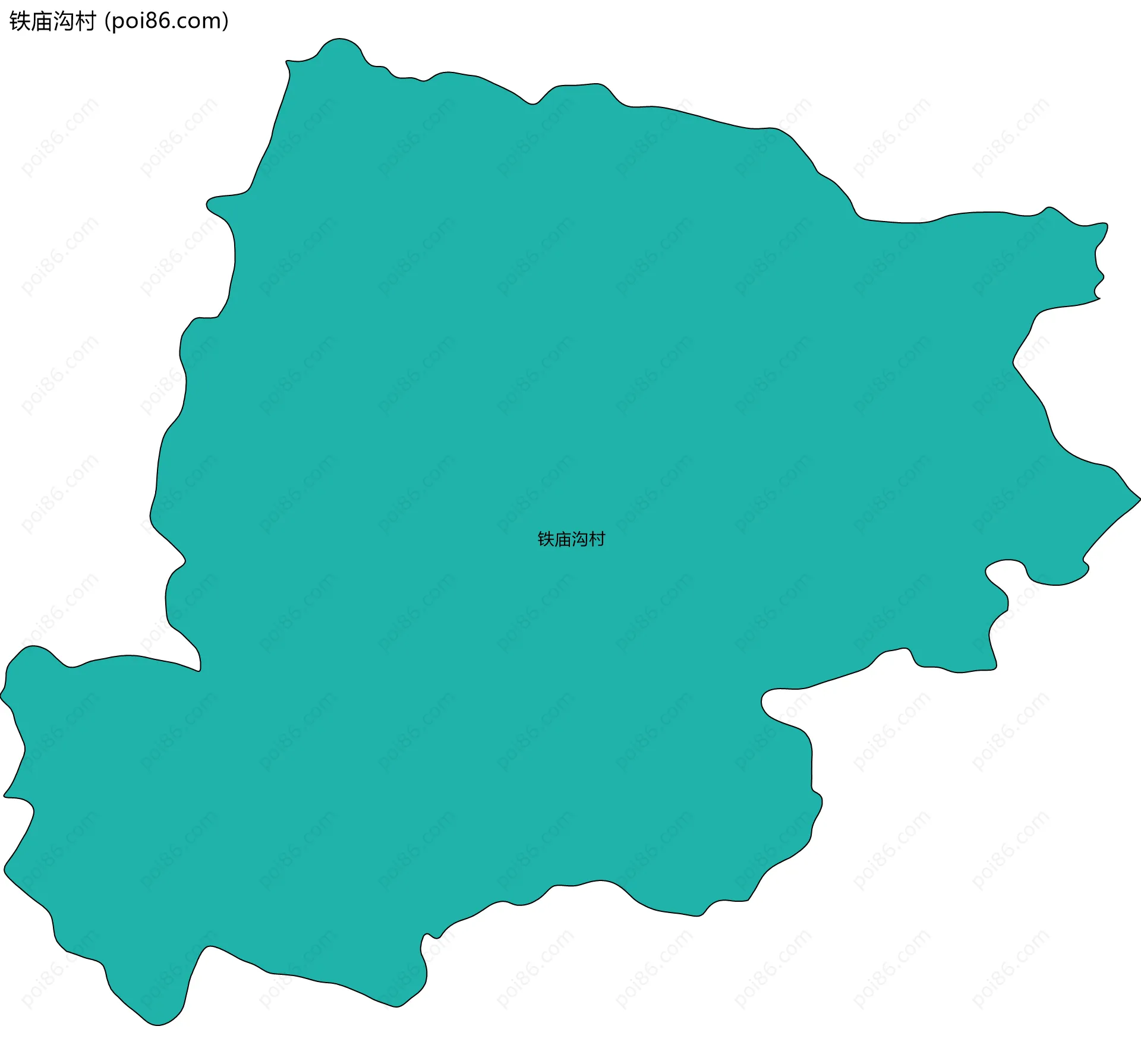 铁庙沟村边界地图