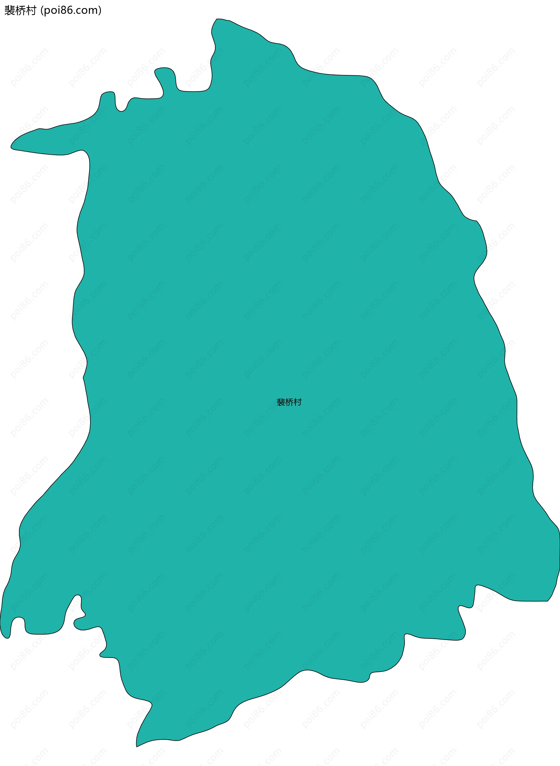 裴桥村边界地图