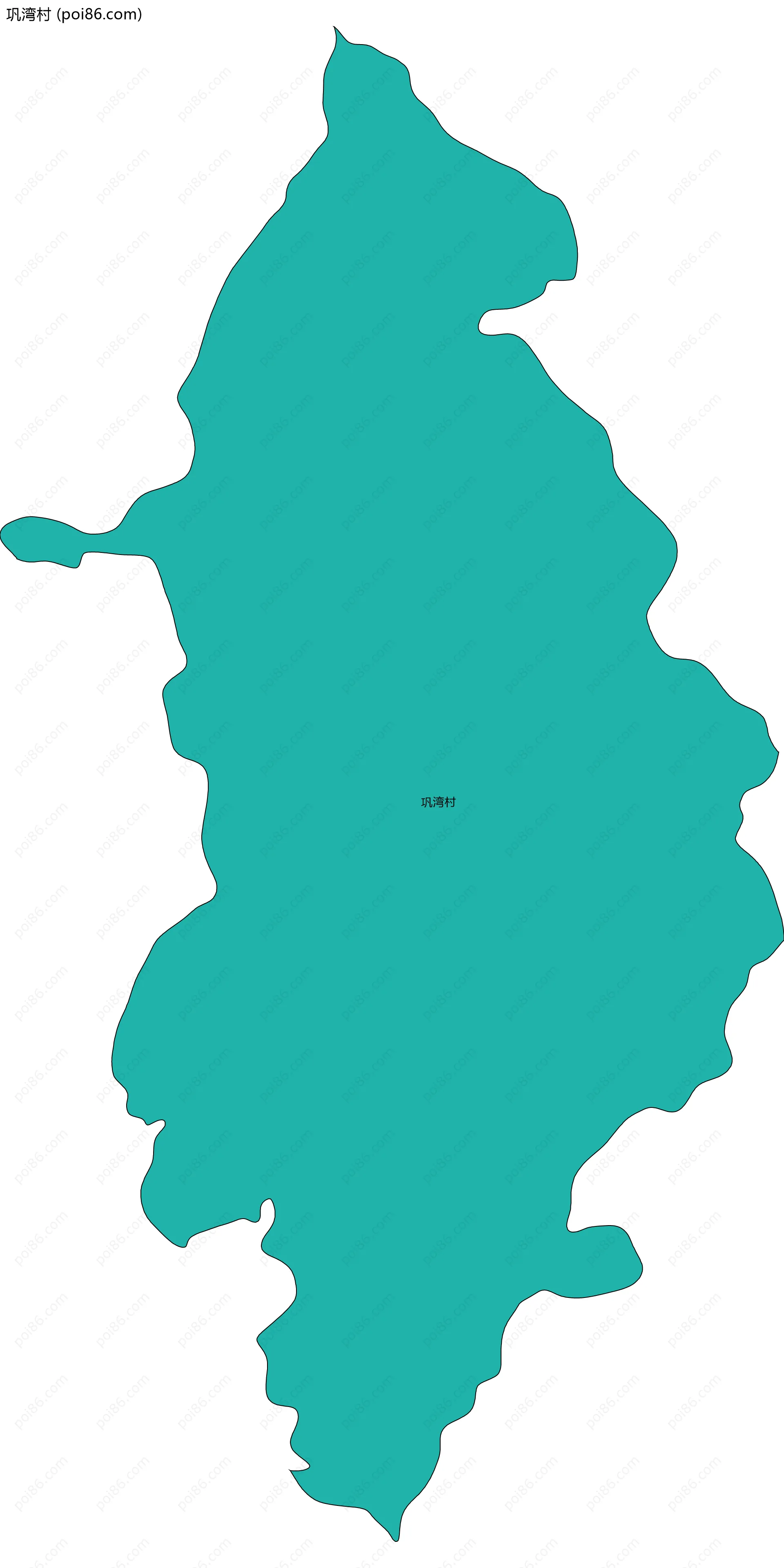 巩湾村边界地图