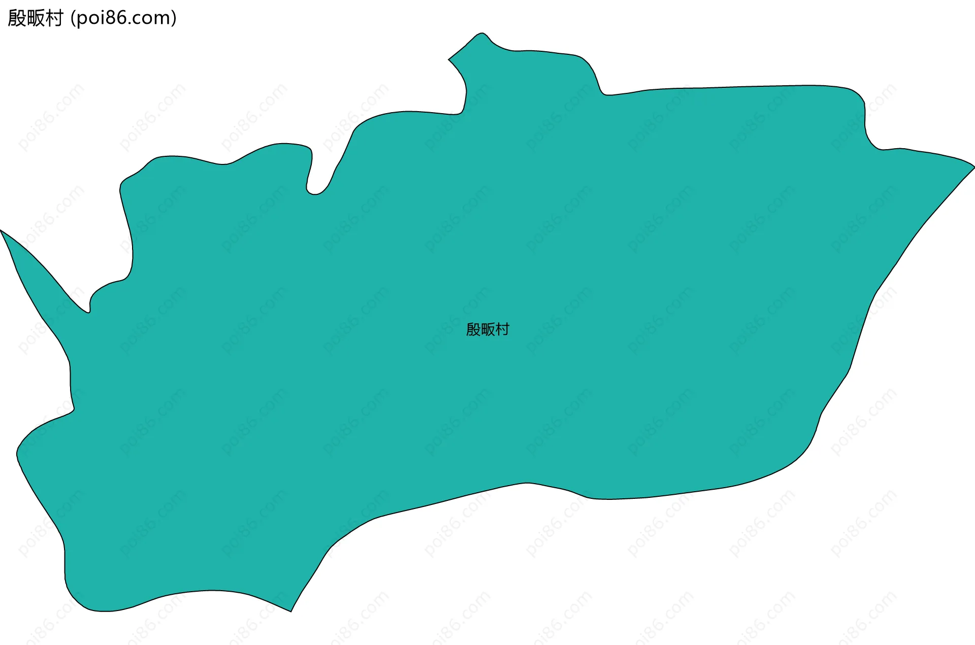 殷畈村边界地图