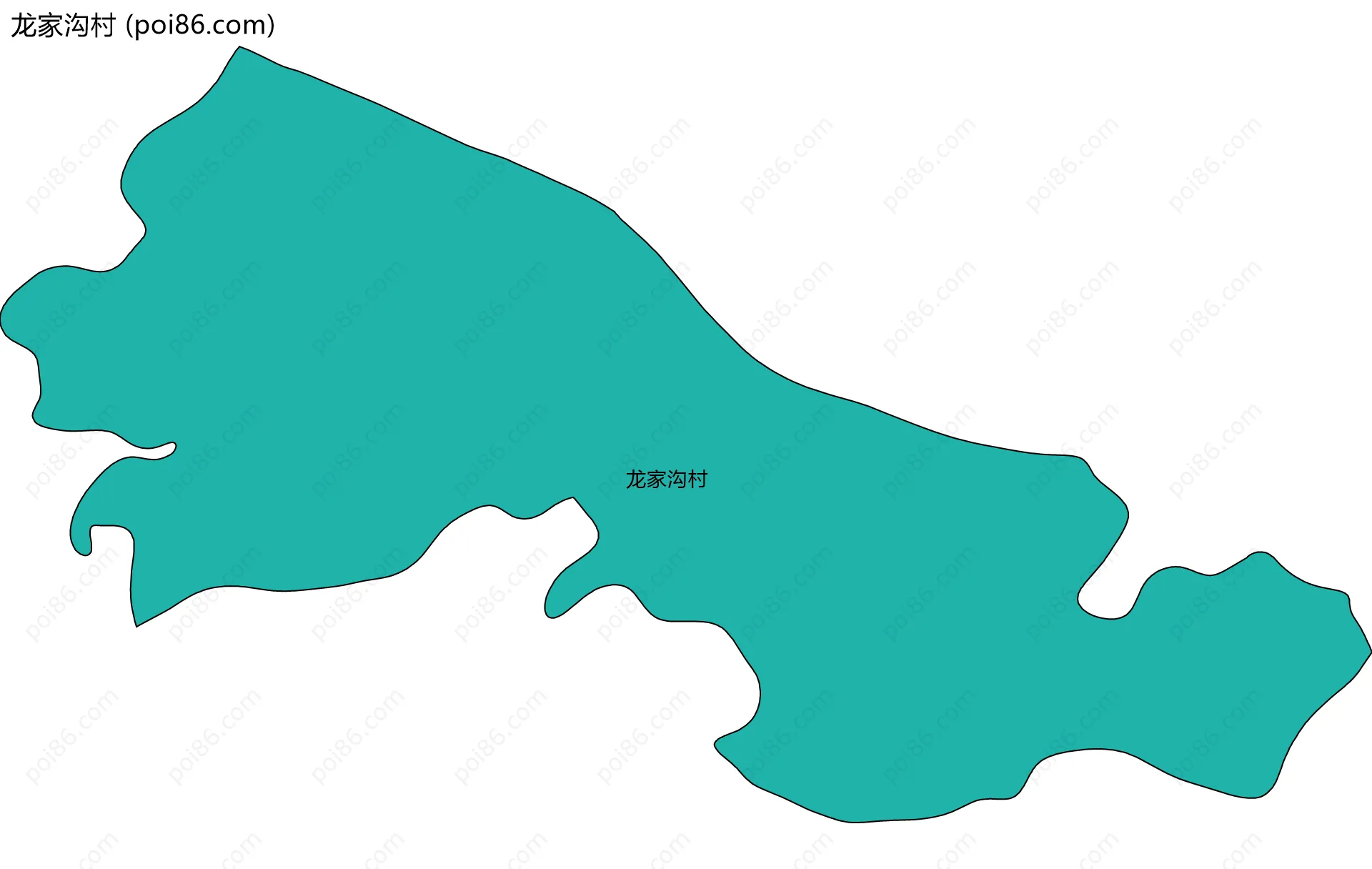 龙家沟村边界地图