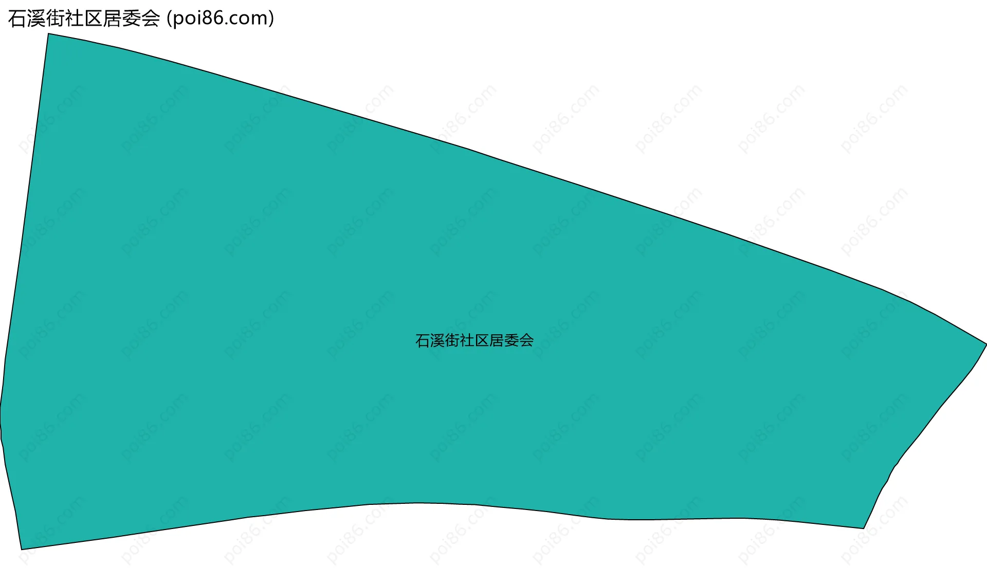 石溪街社区居委会边界地图
