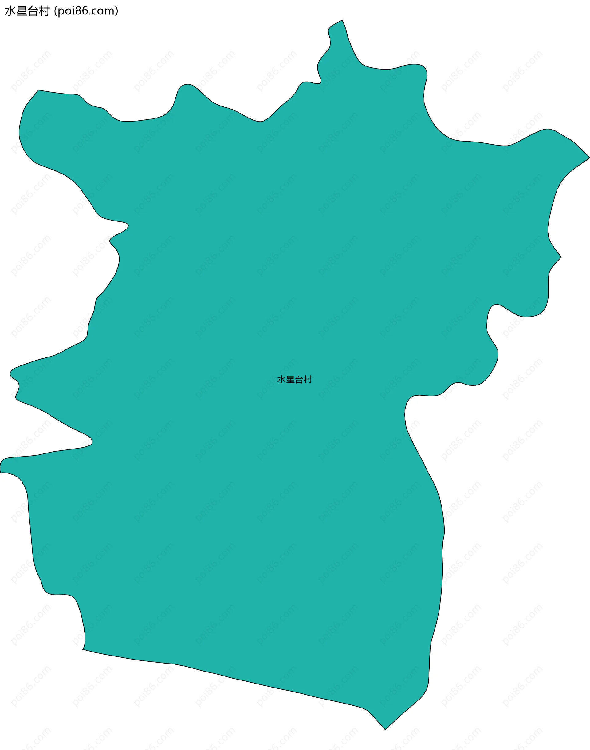 水星台村边界地图