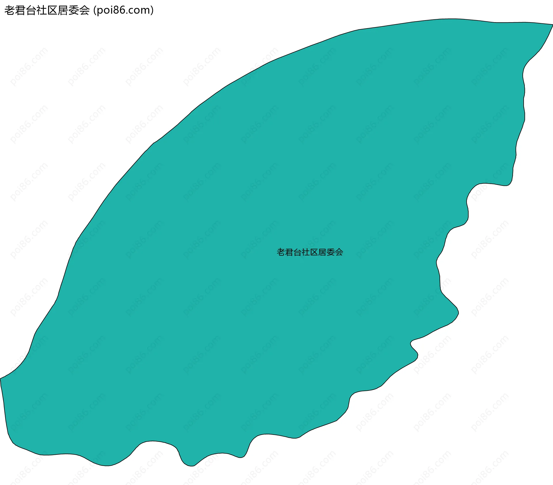 老君台社区居委会边界地图