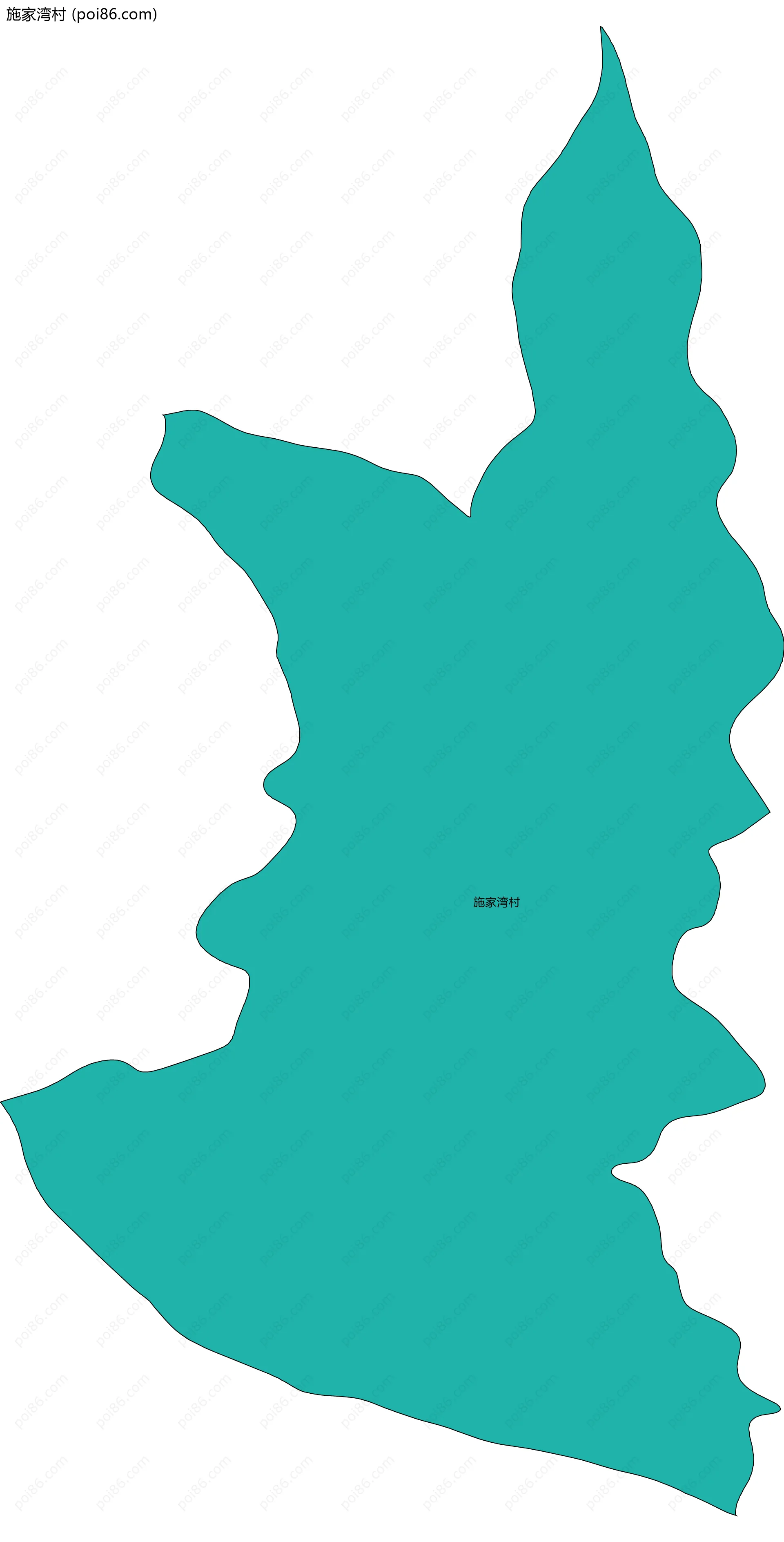 施家湾村边界地图