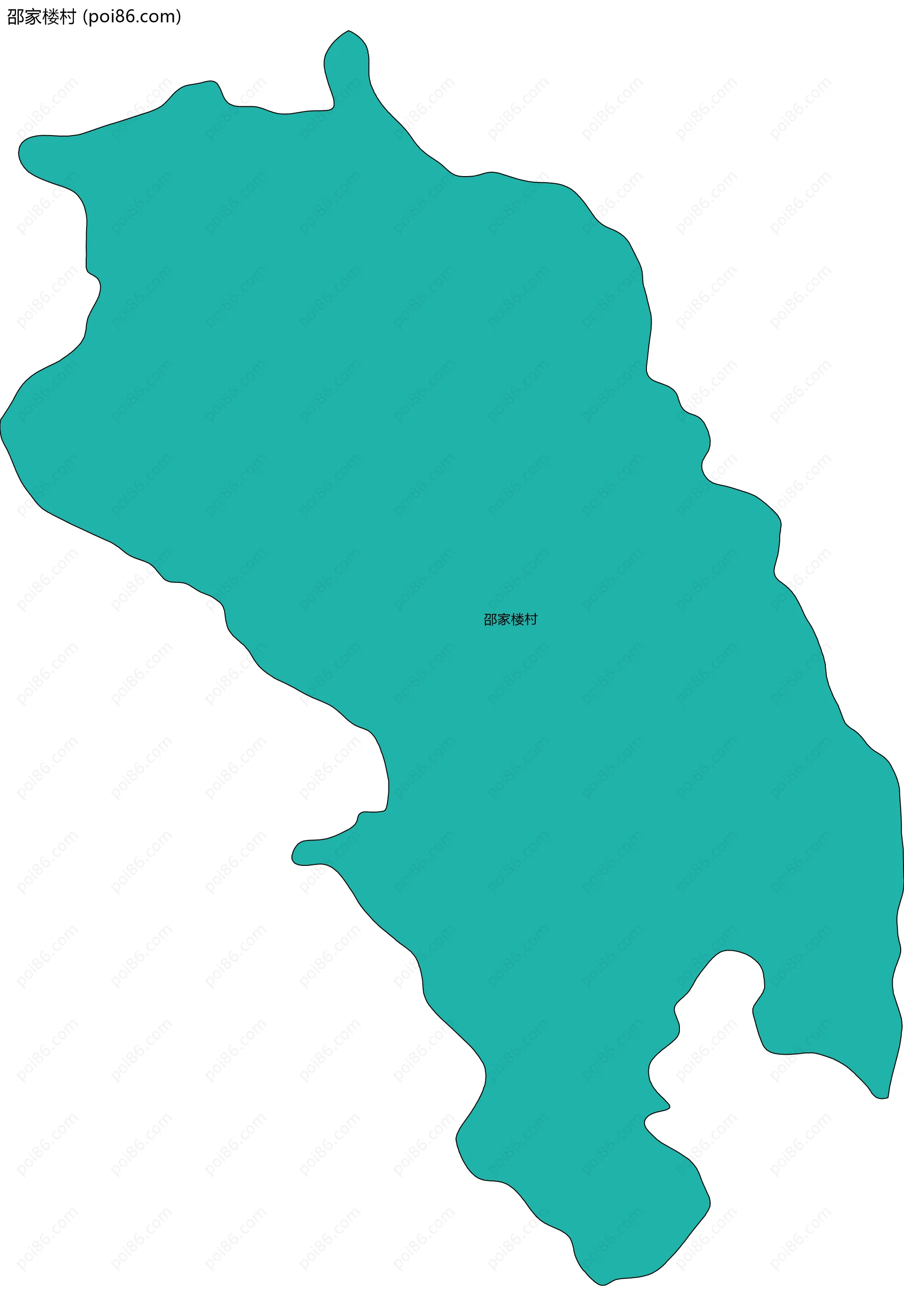 邵家楼村边界地图