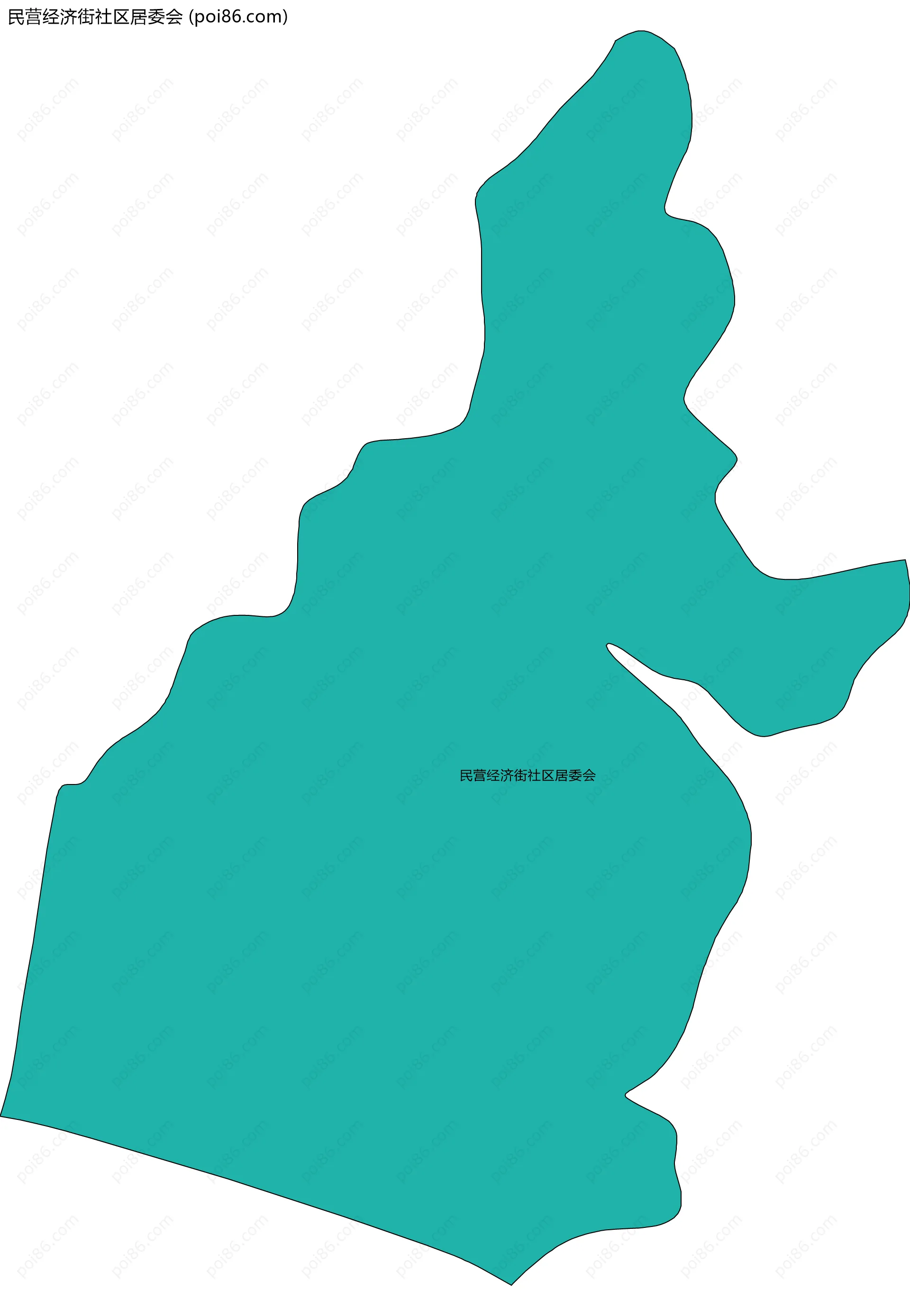 民营经济街社区居委会边界地图