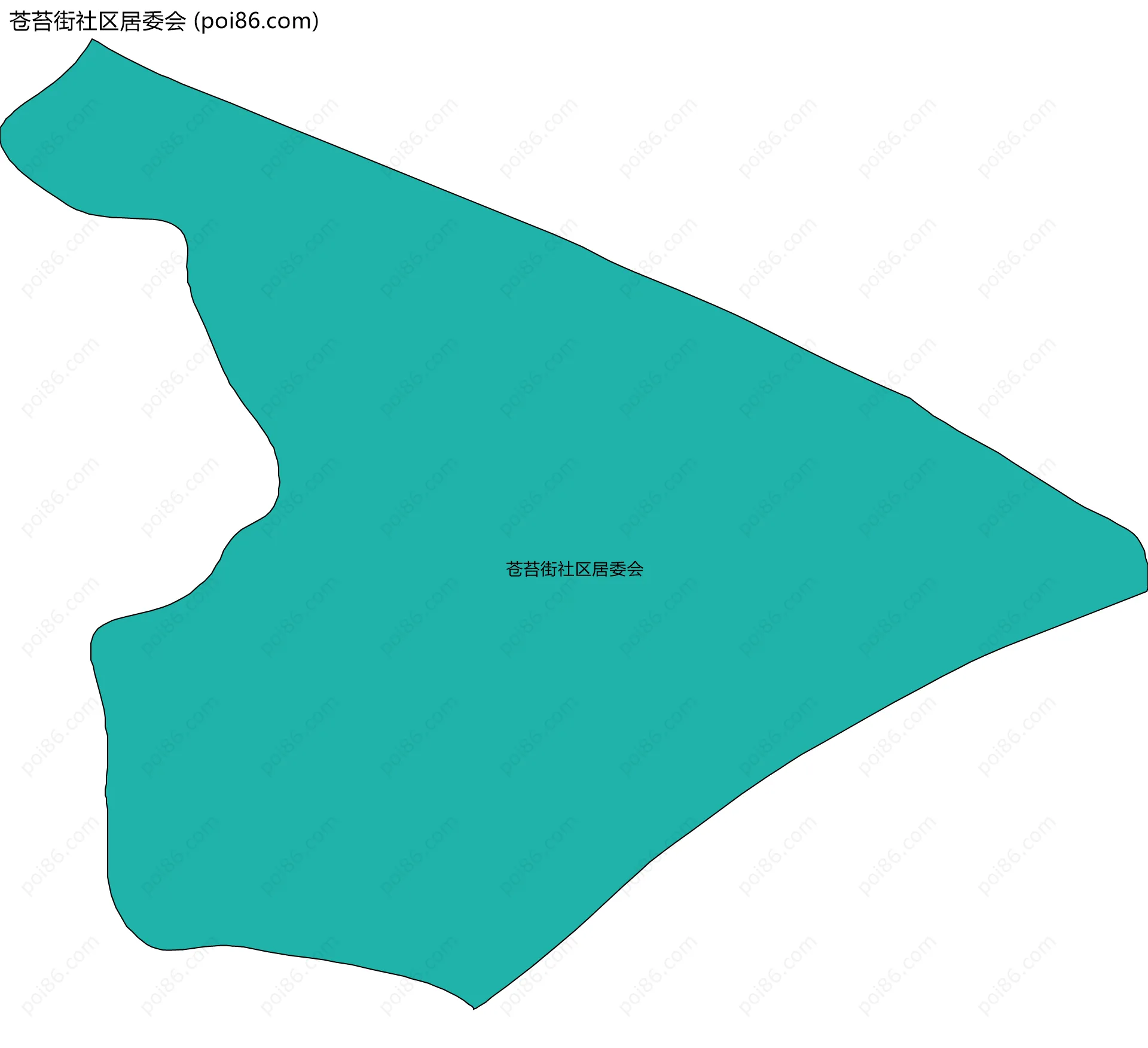 苍苔街社区居委会边界地图
