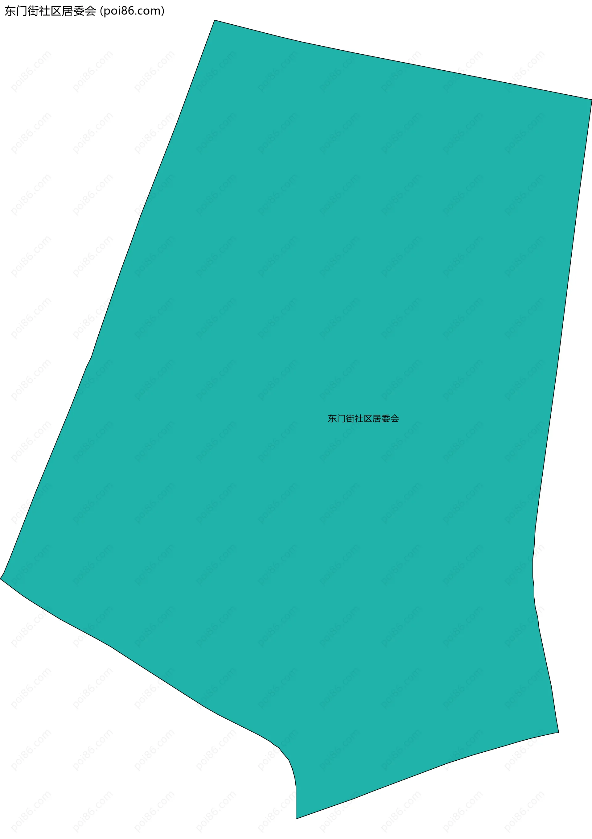 东门街社区居委会边界地图