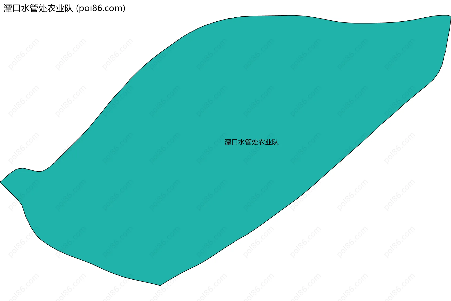潭口水管处农业队边界地图
