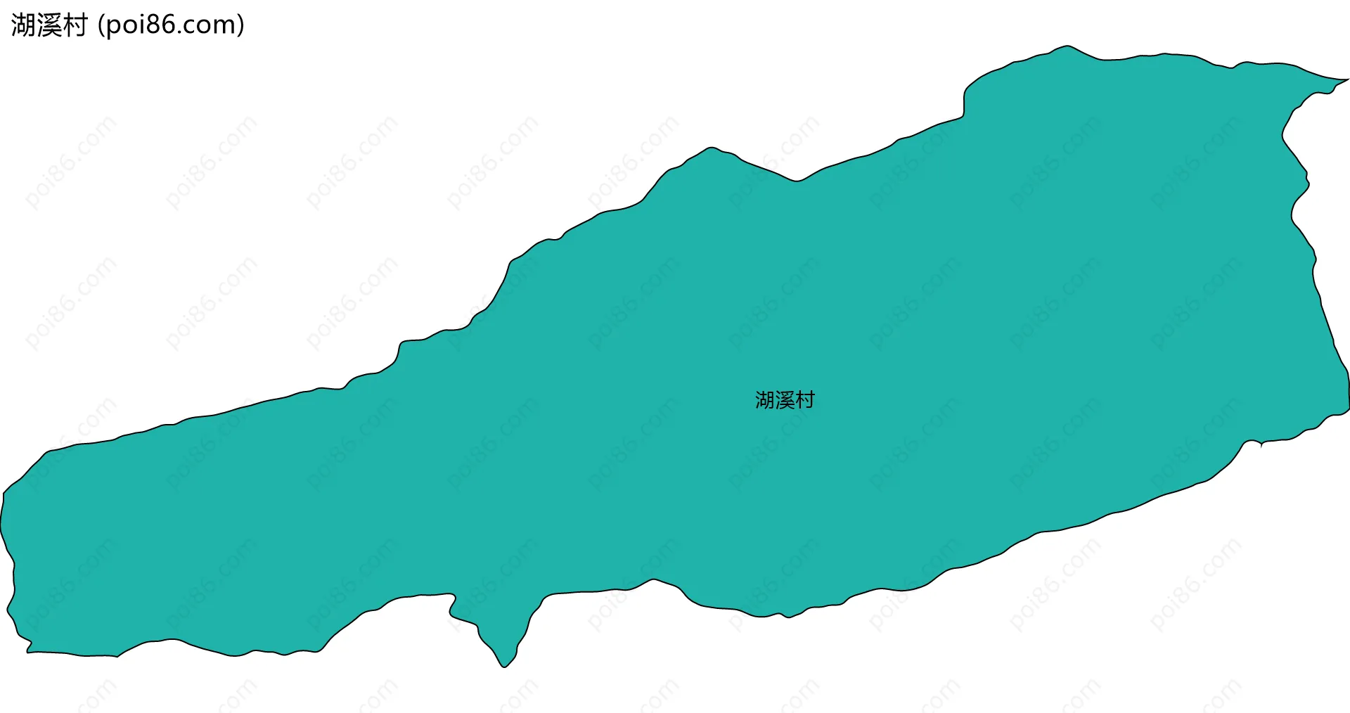 湖溪村边界地图