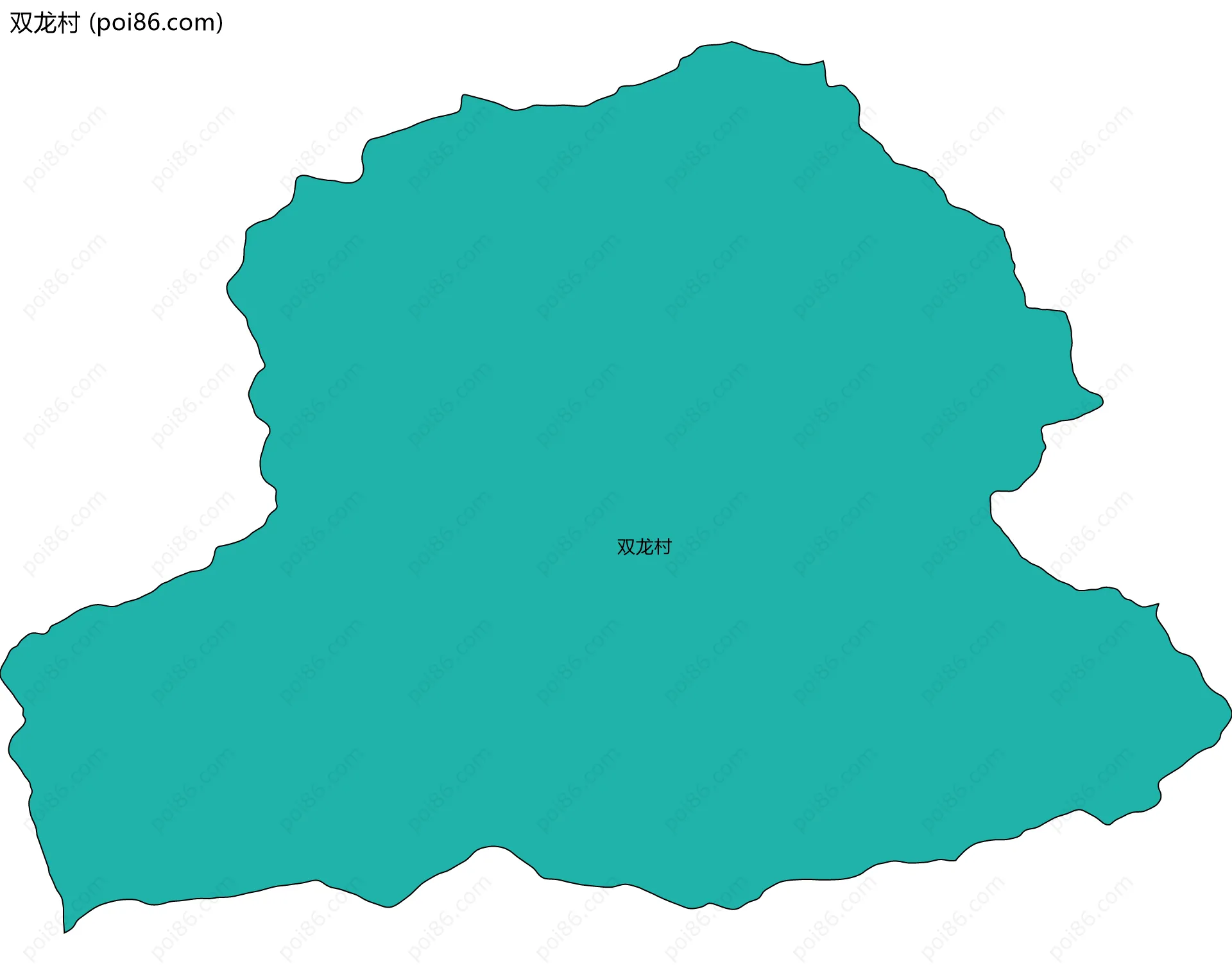 双龙村边界地图