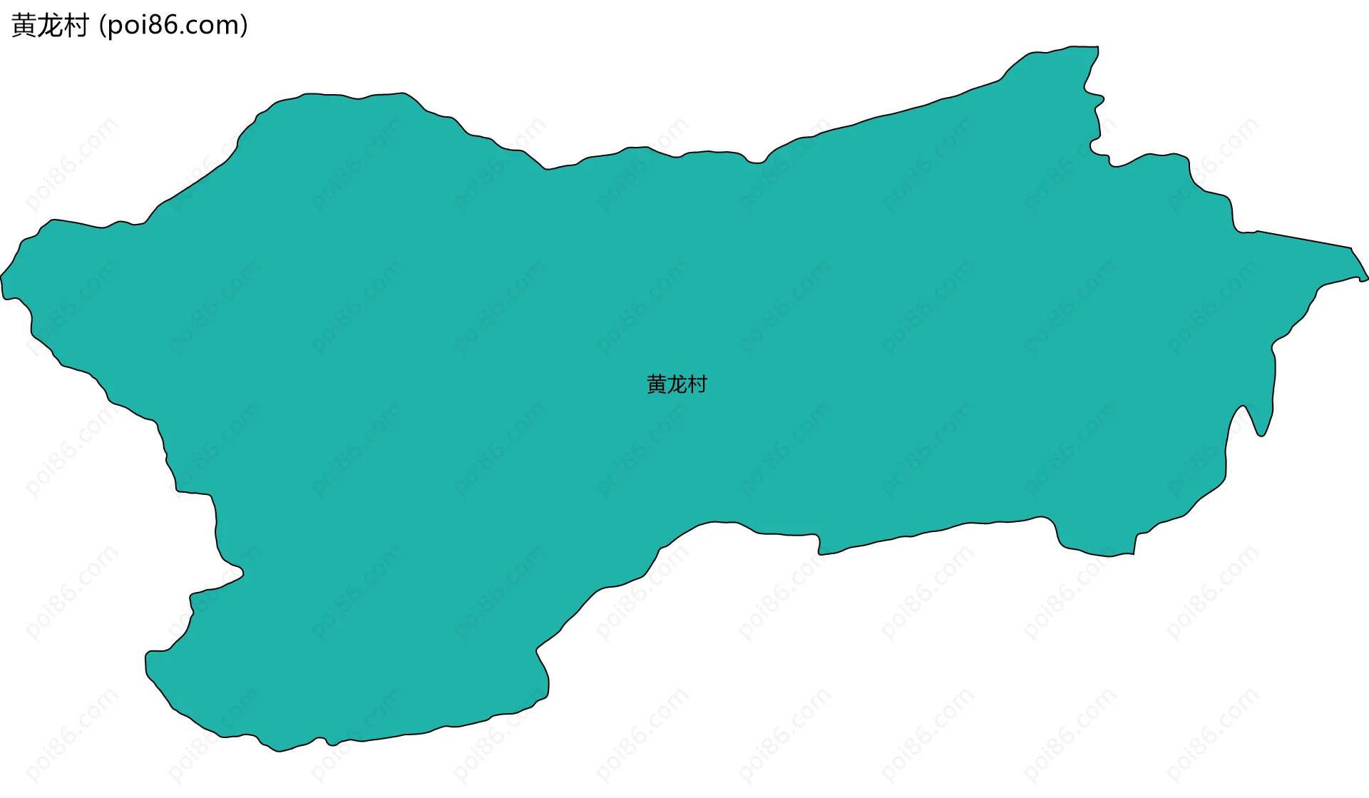 黄龙村边界地图