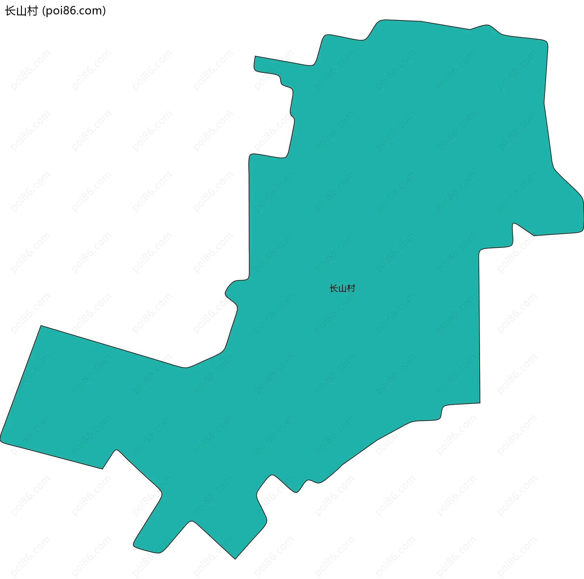 长山村边界地图