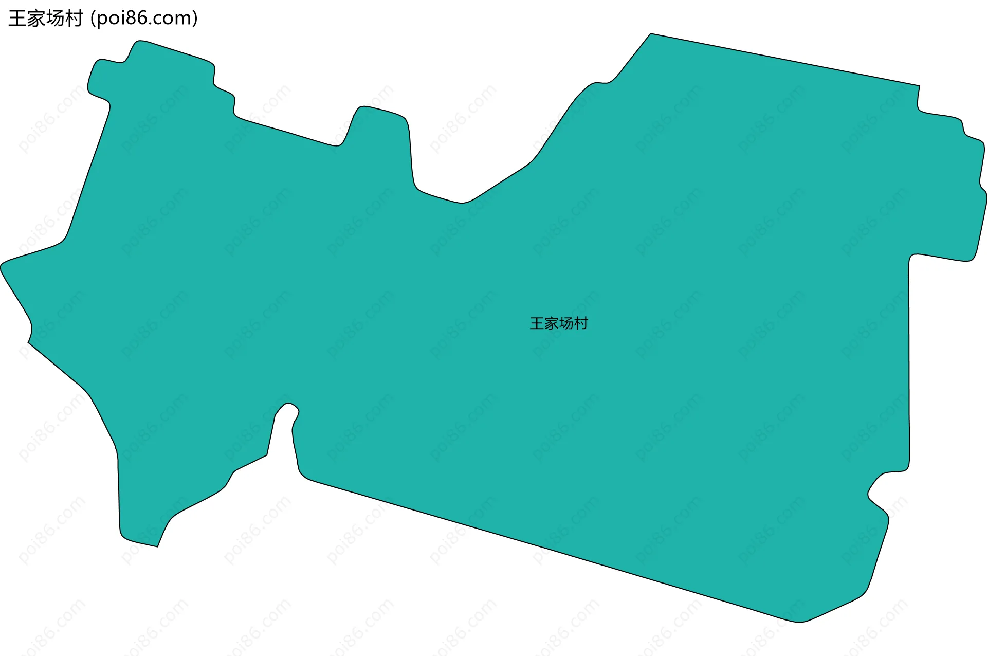 王家场村边界地图