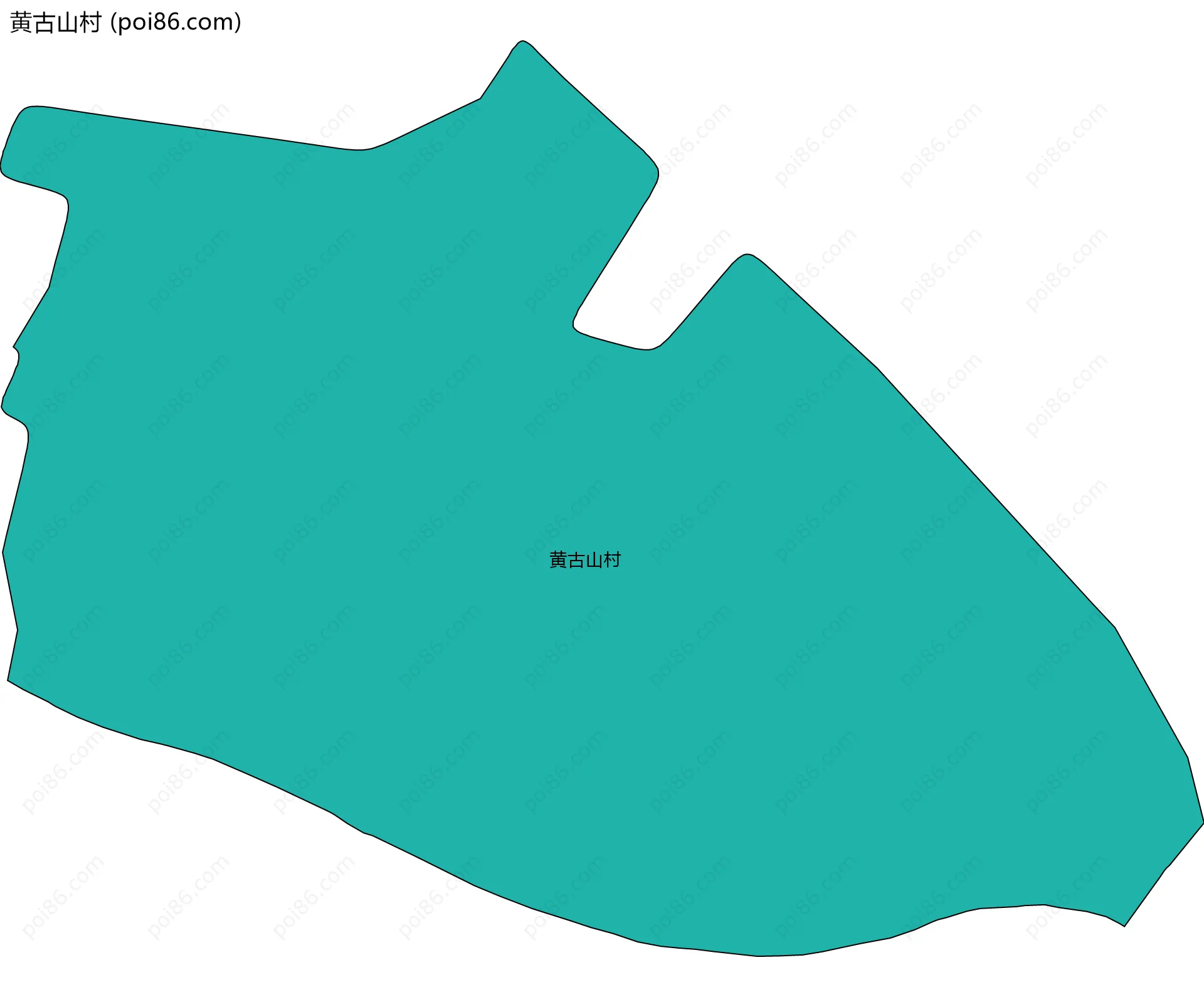 黄古山村边界地图