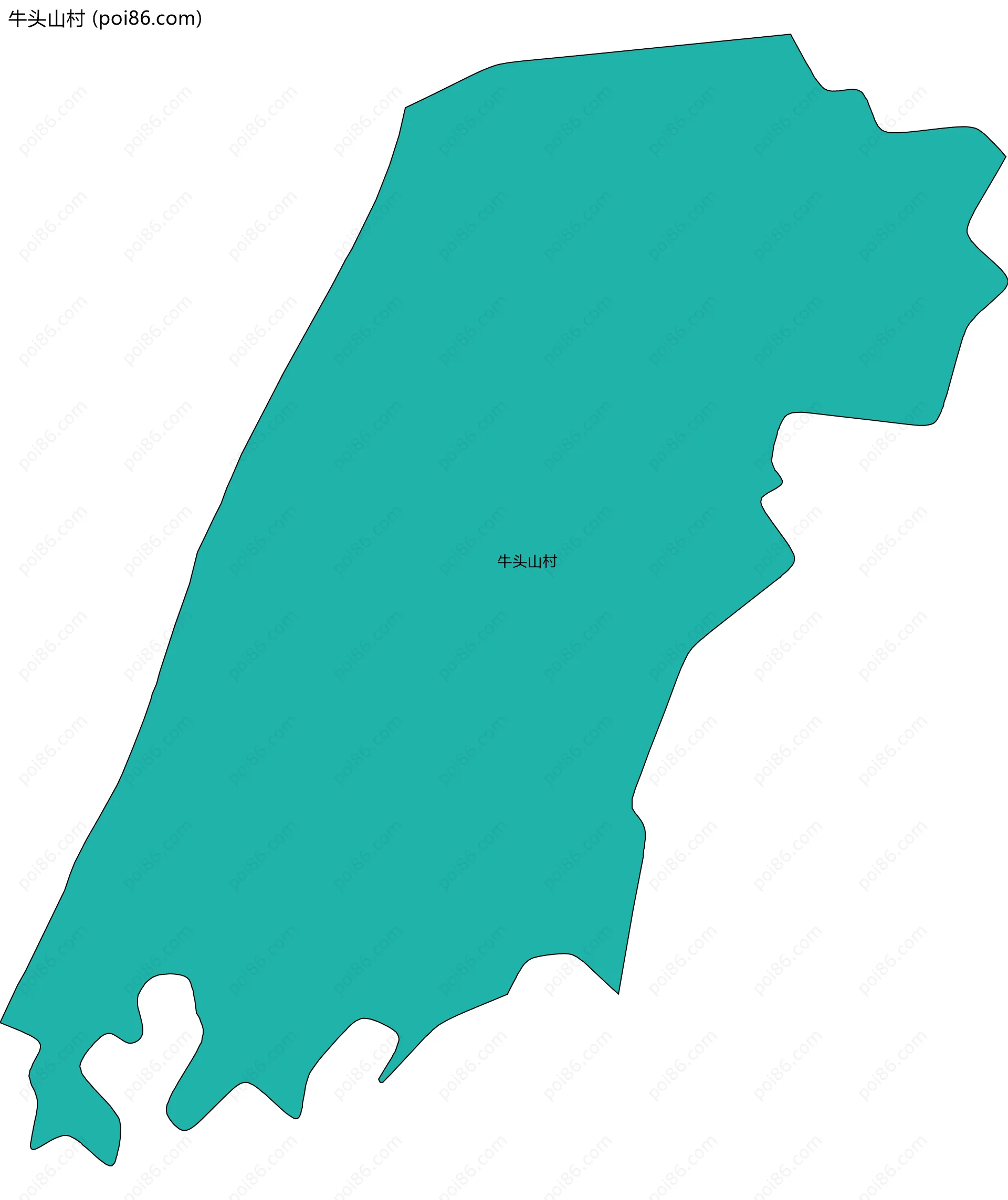 牛头山村边界地图