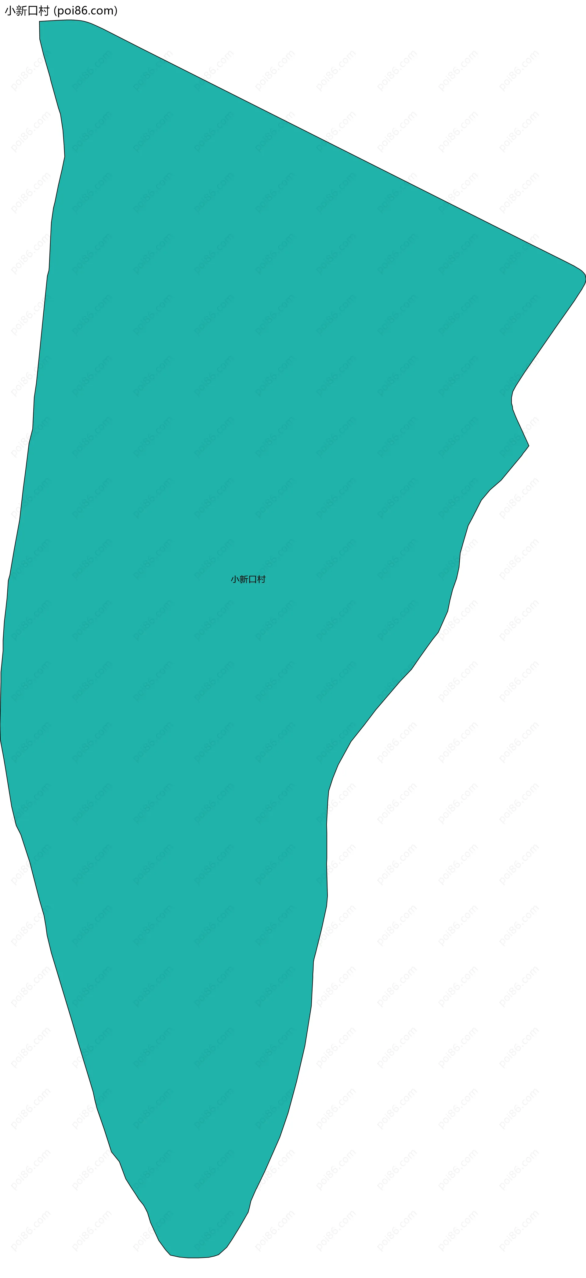 小新口村边界地图