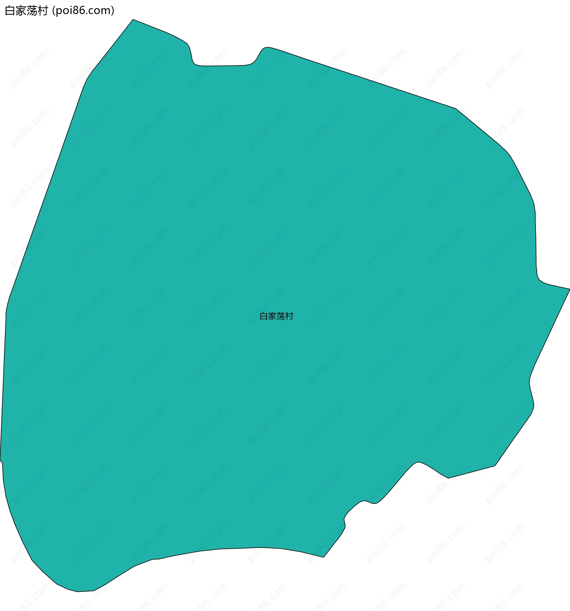 白家荡村边界地图