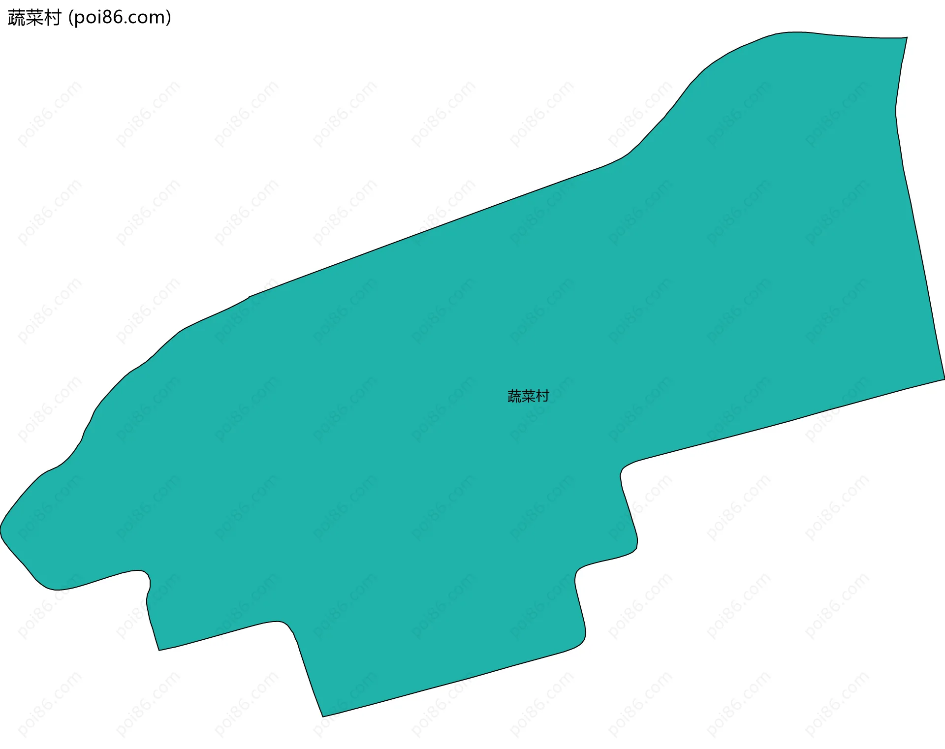 蔬菜村边界地图