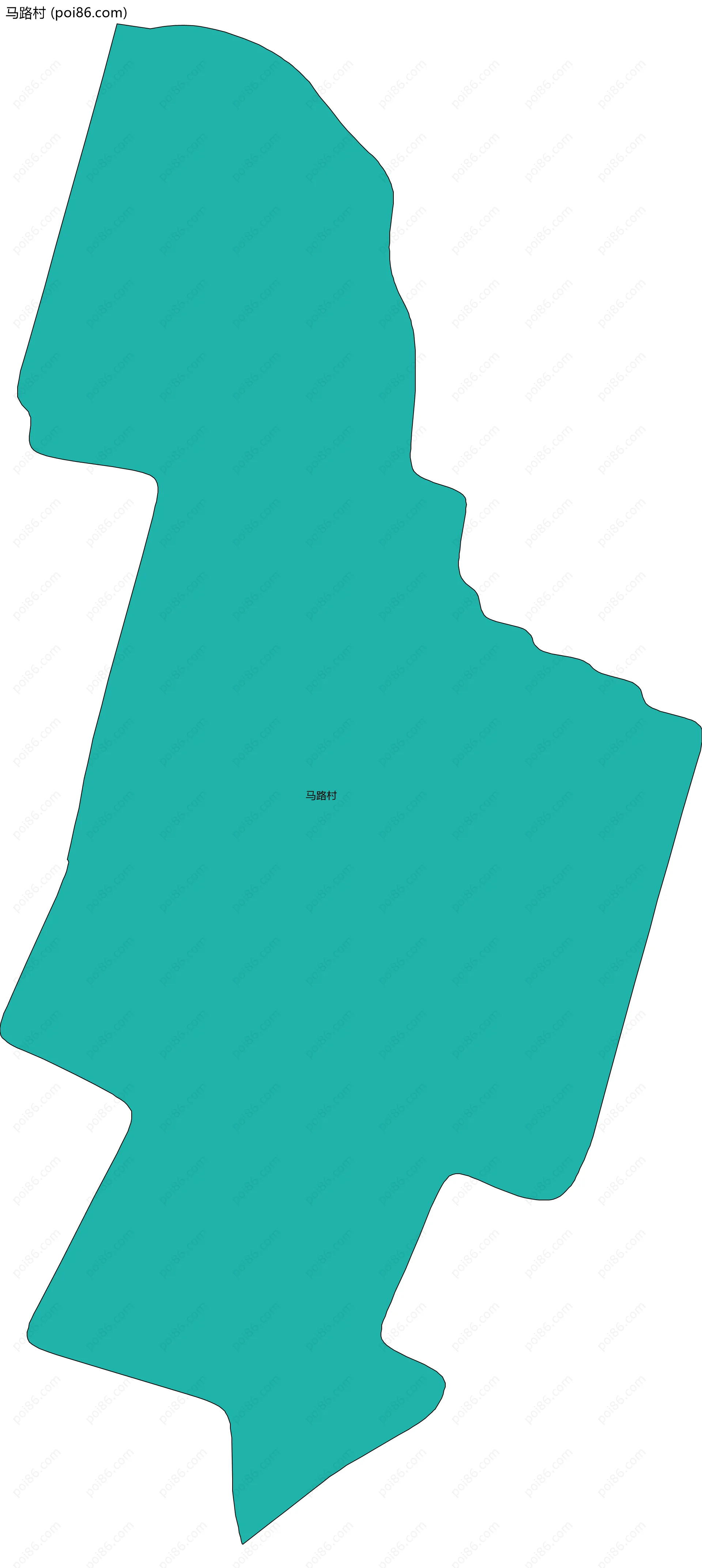 马路村边界地图