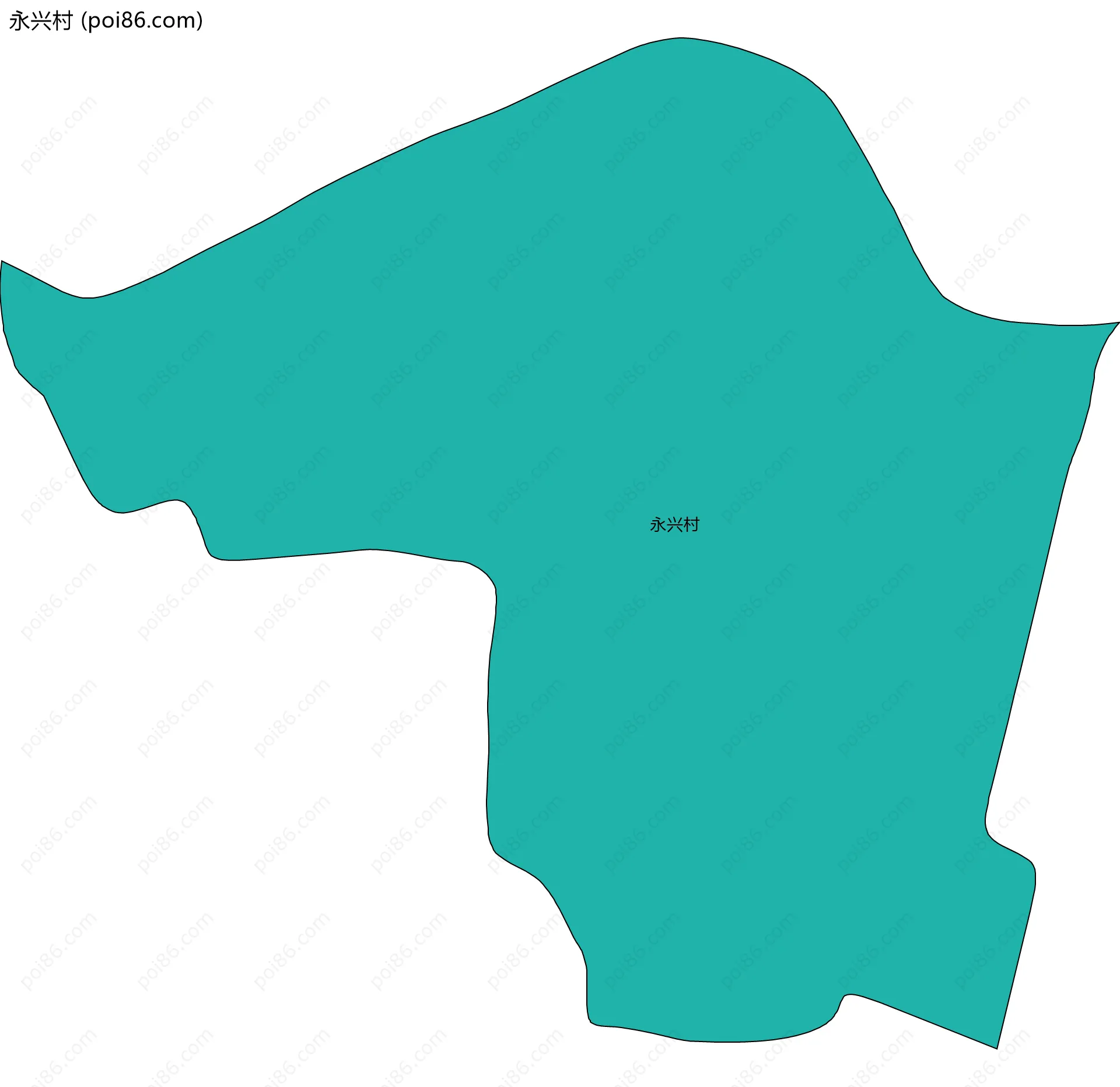 永兴村边界地图