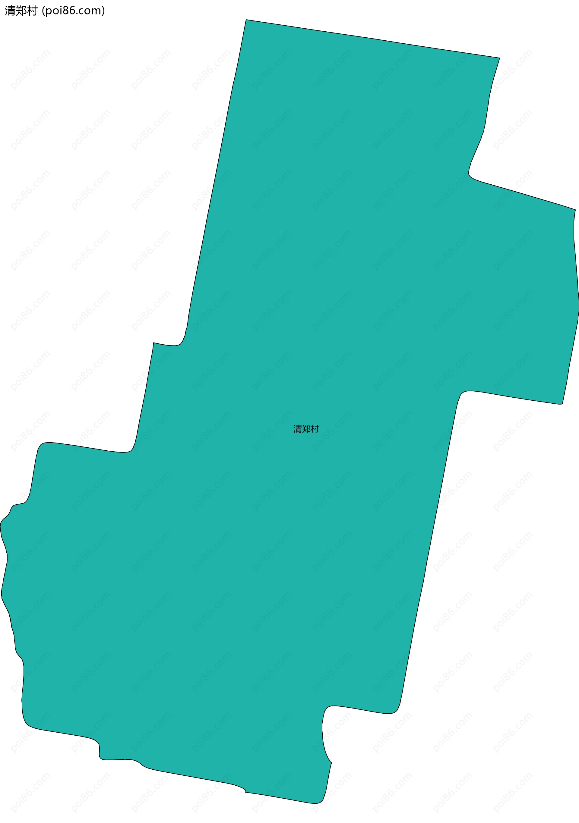 清郑村边界地图