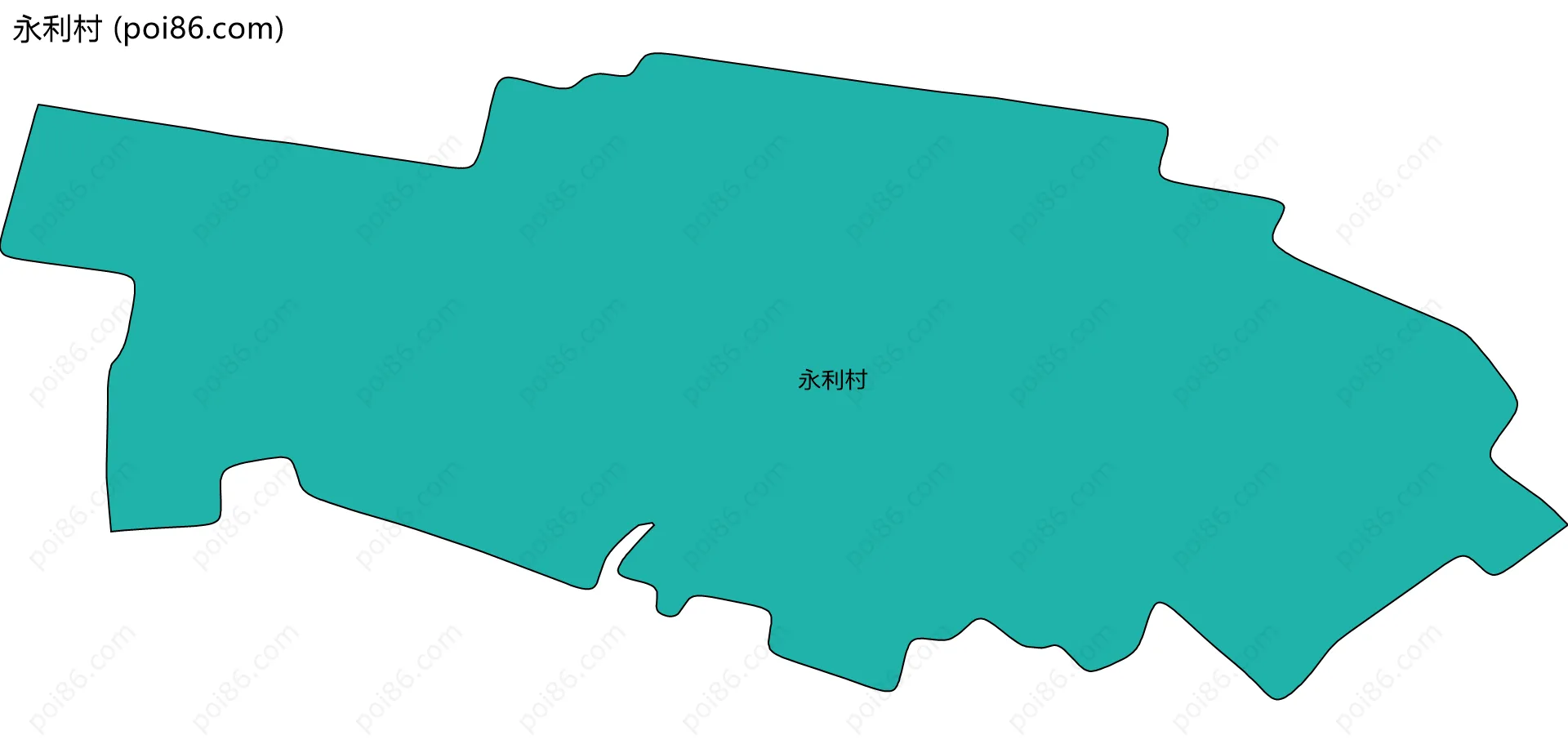 永利村边界地图