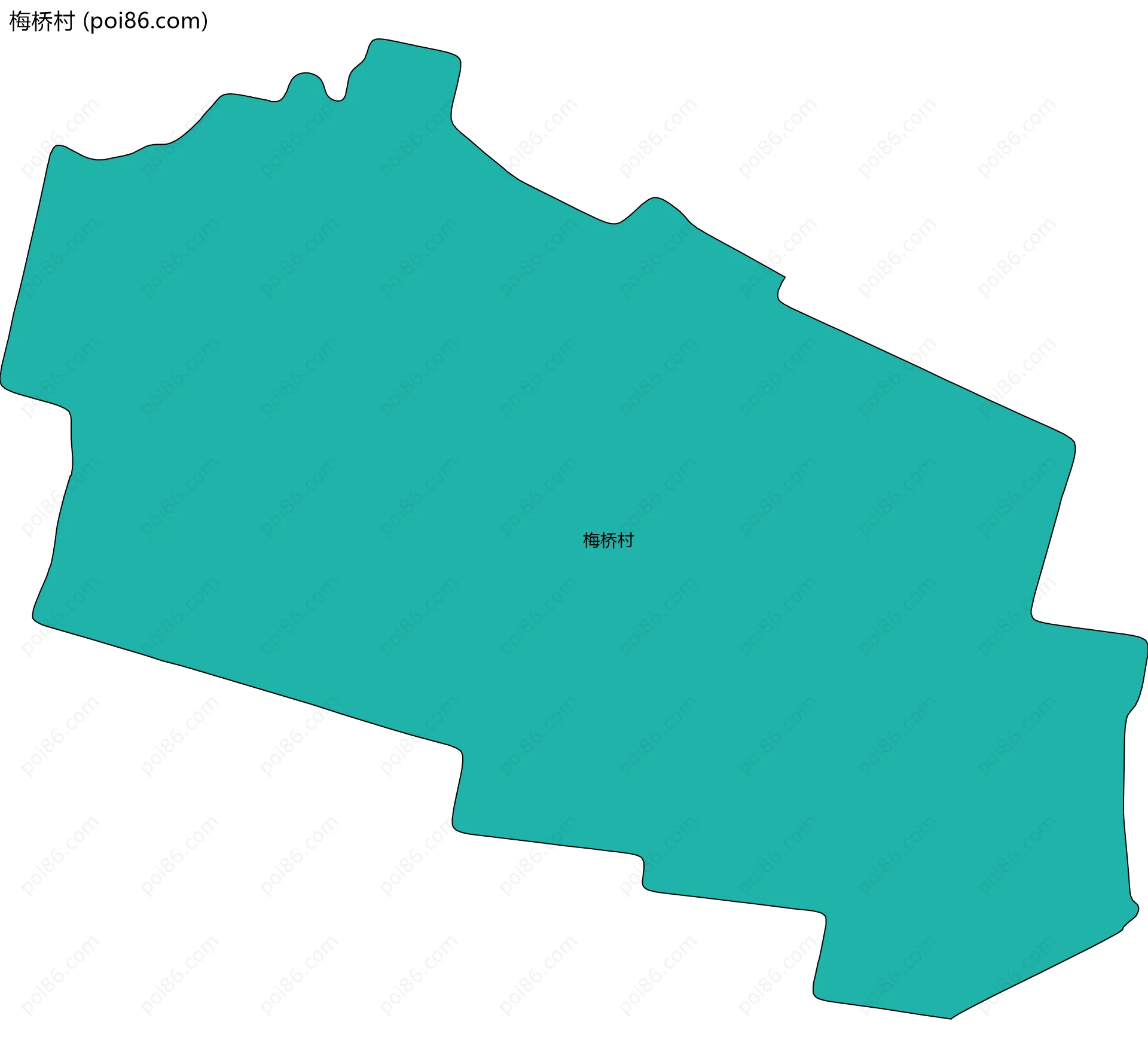 梅桥村边界地图