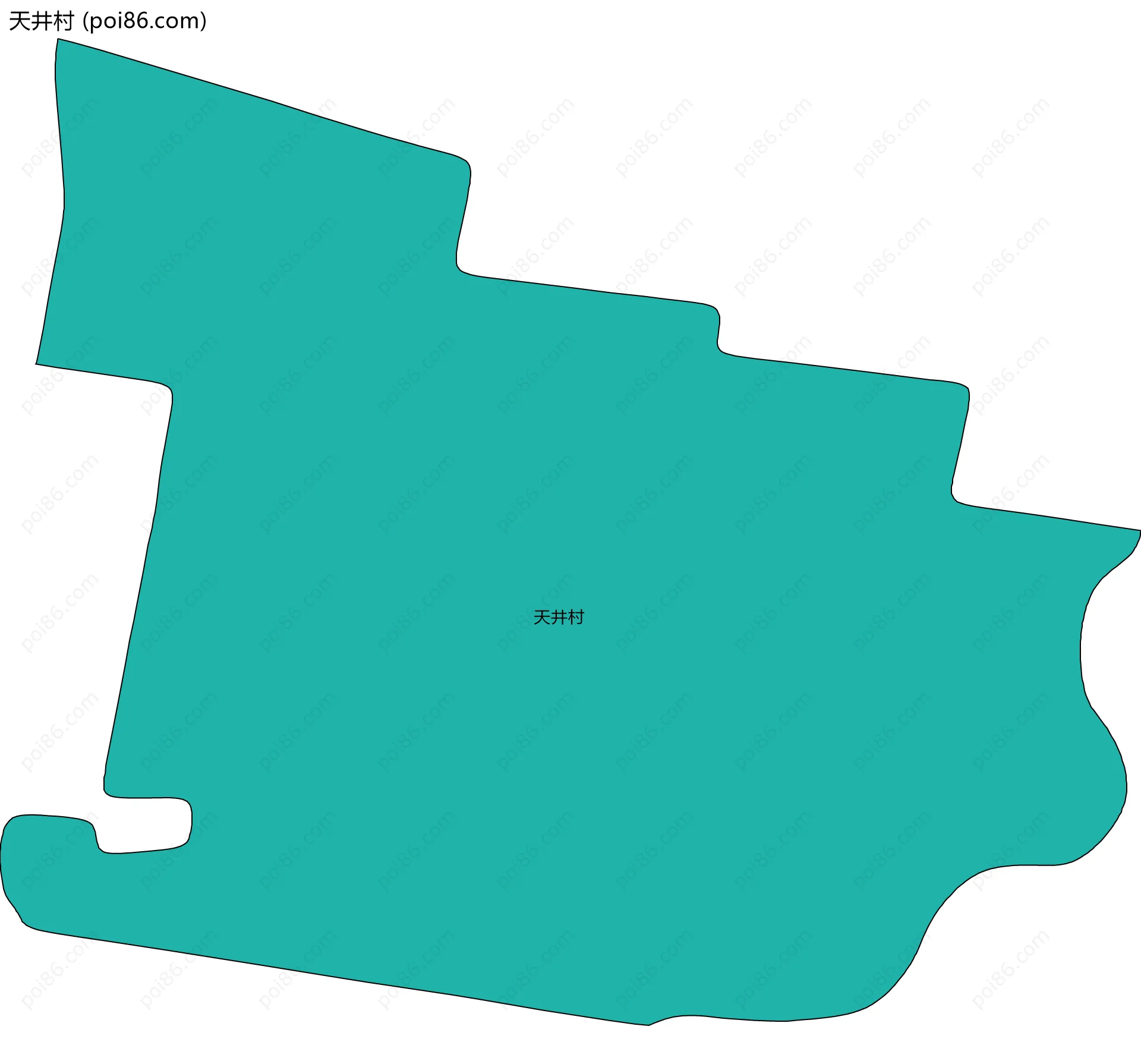 天井村边界地图