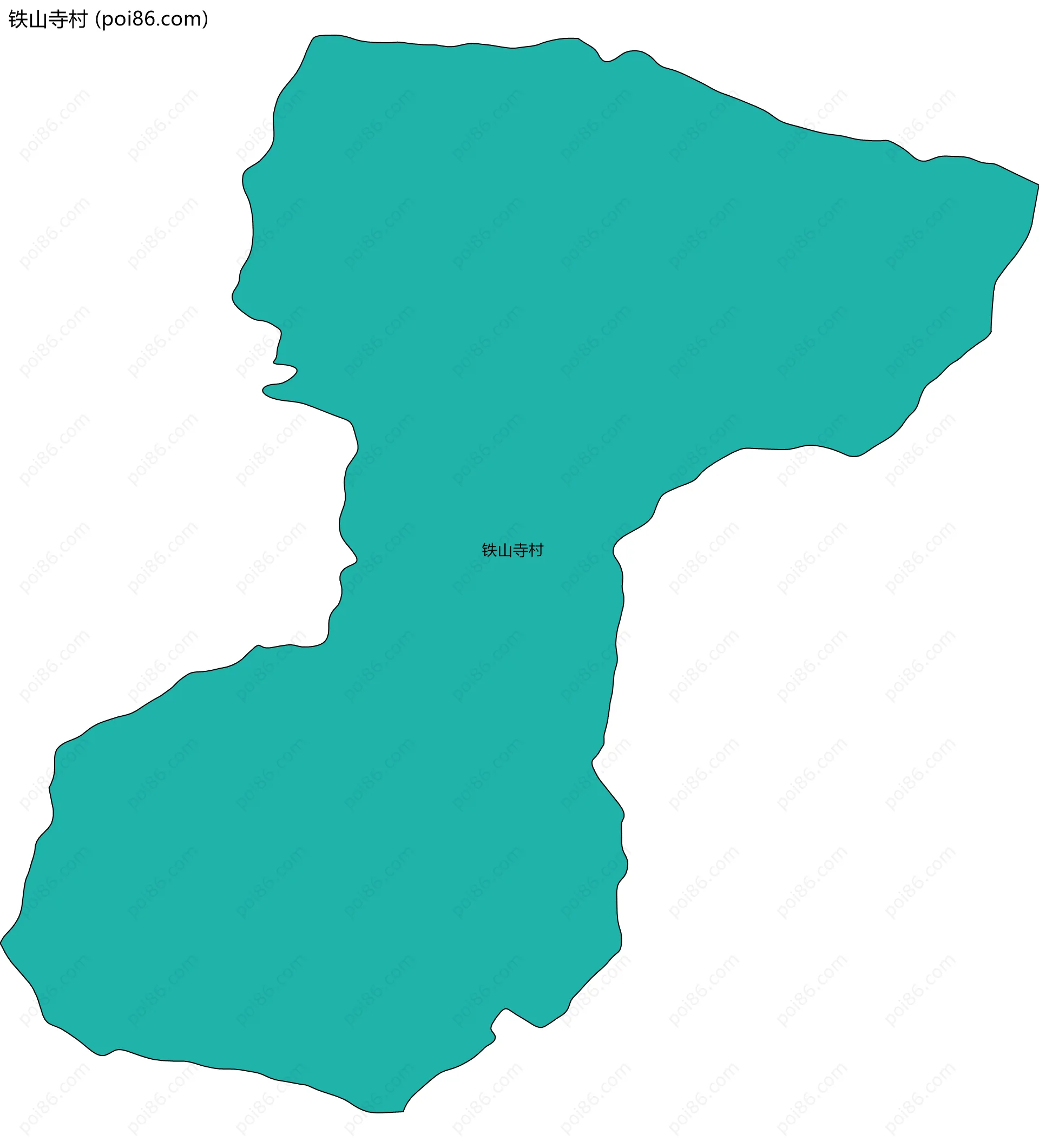 铁山寺村边界地图