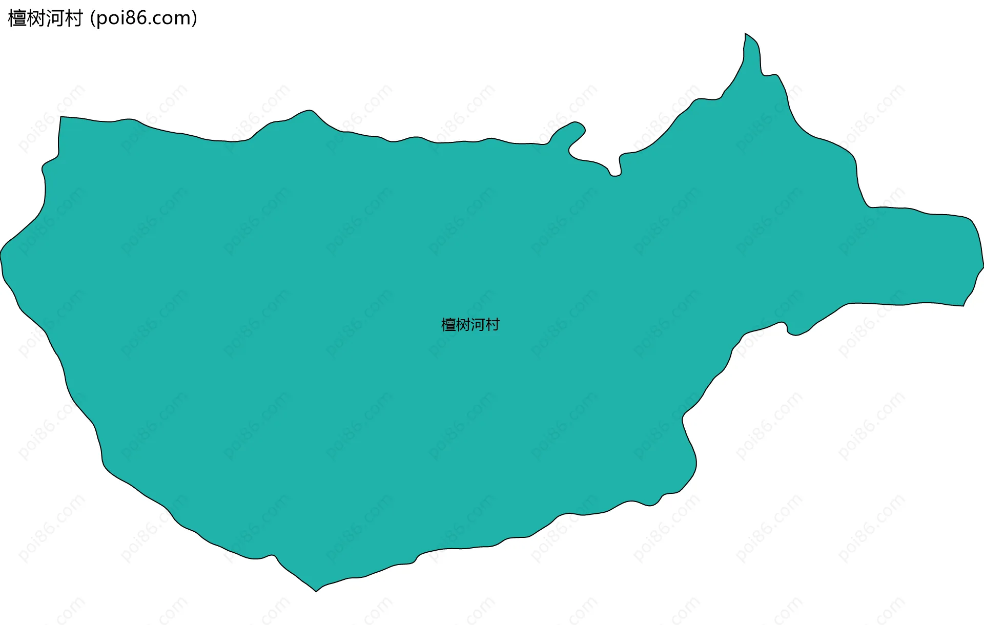 檀树河村边界地图