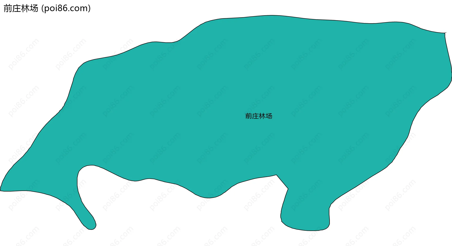 前庄林场边界地图