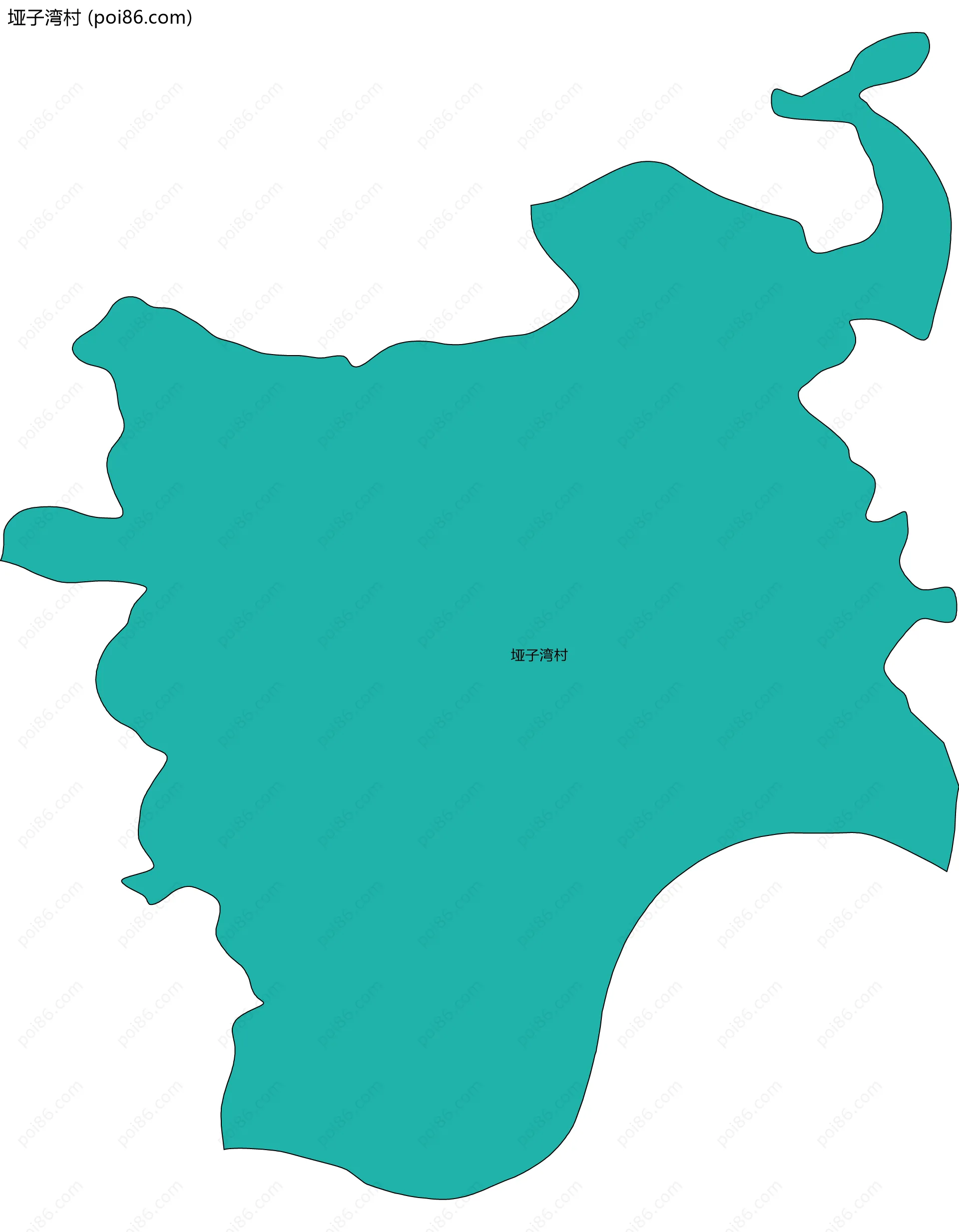 垭子湾村边界地图