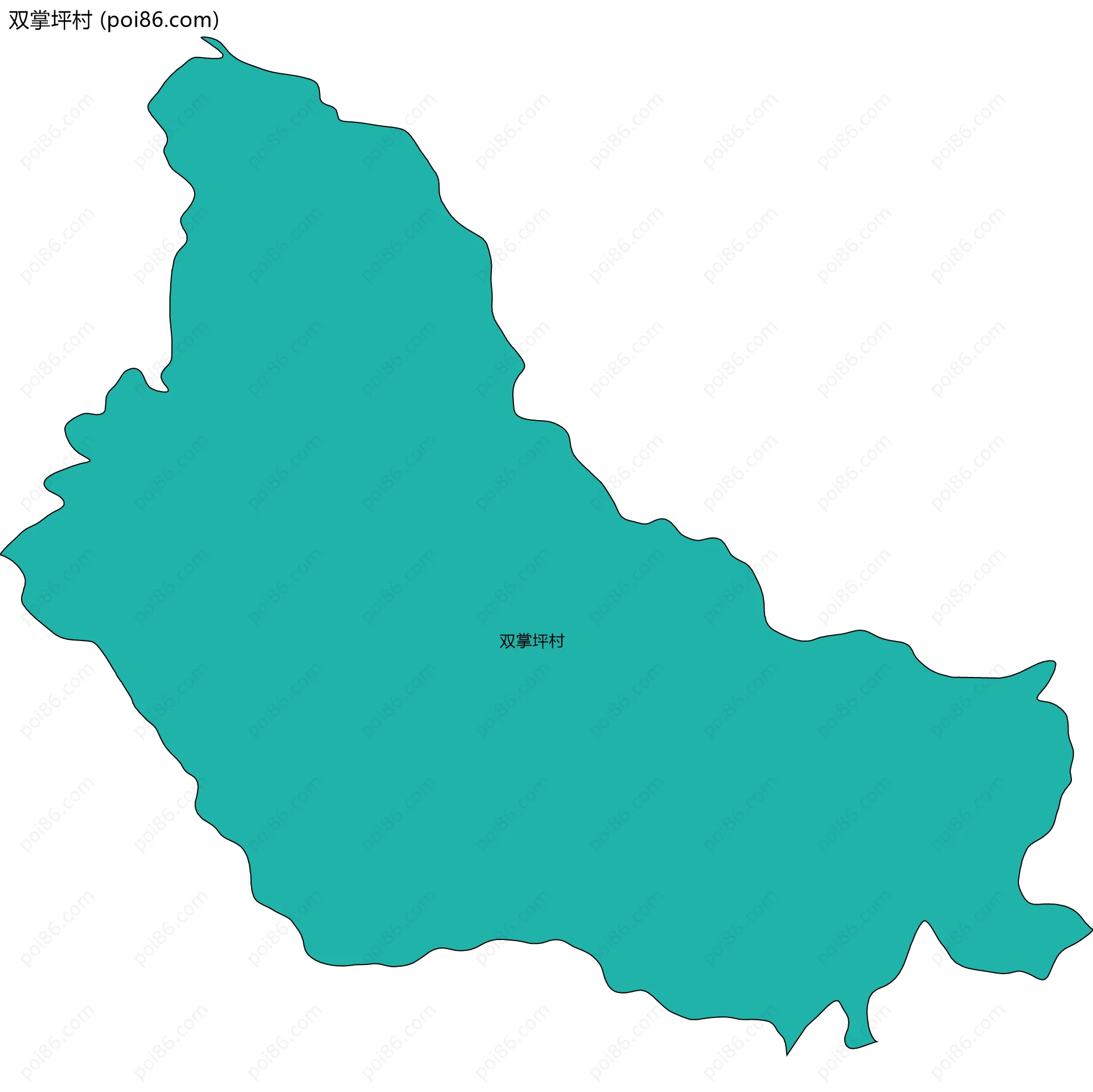 双掌坪村边界地图